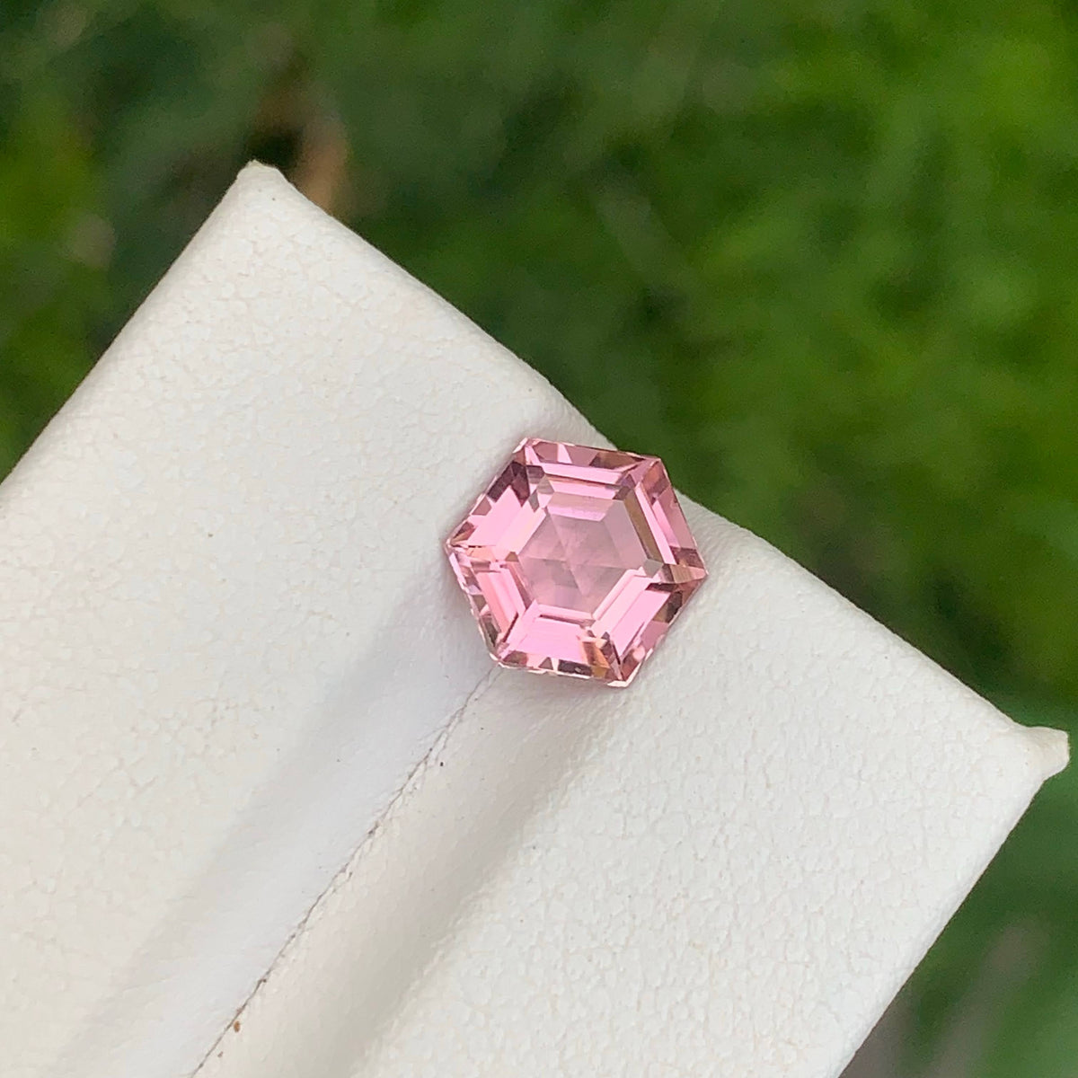 1.80 Carat Natural Loose Baby Pink Color Tourmaline Hexagon Cut Afghan Gemstone
