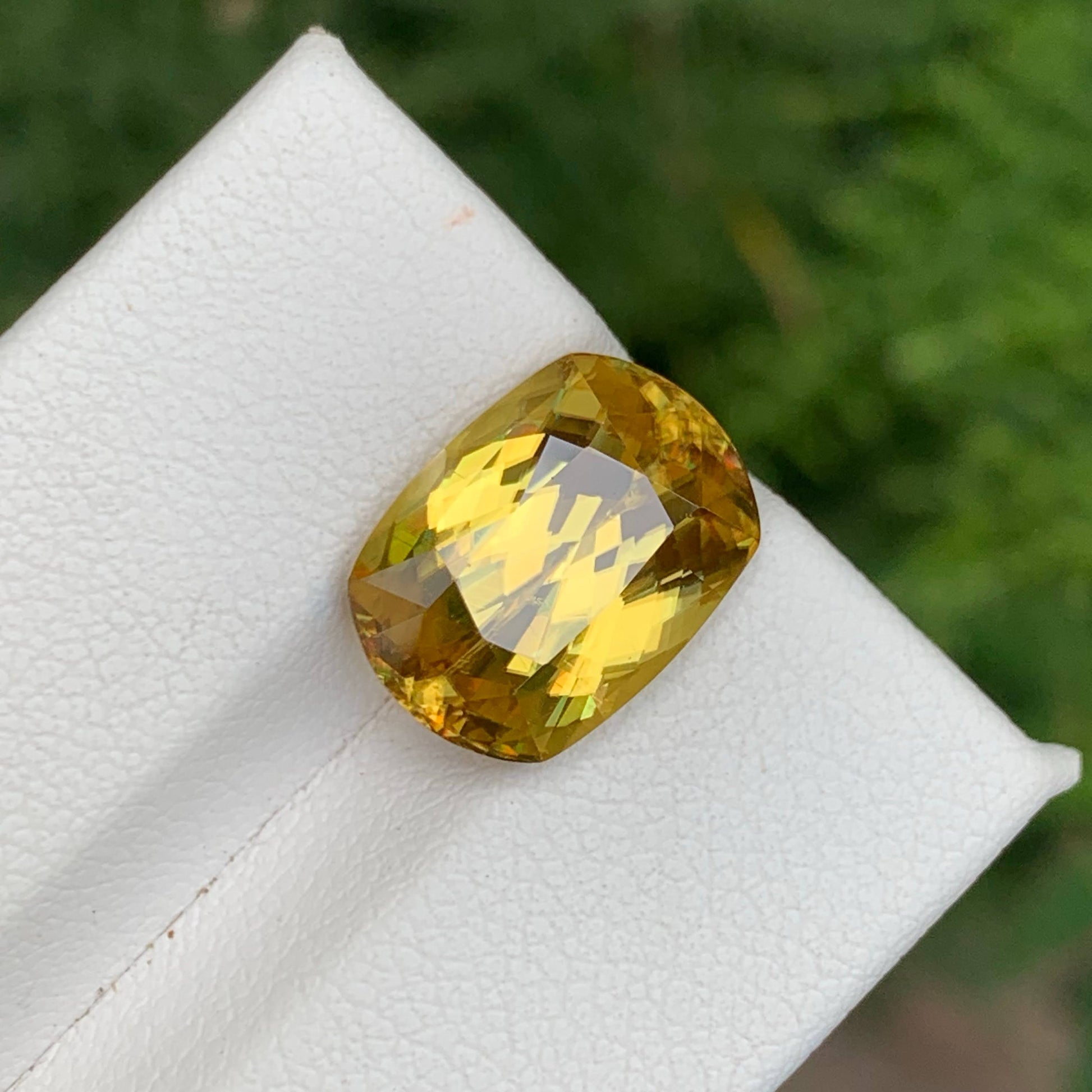 7.10 Ct Natural Fire Sphene Cushion