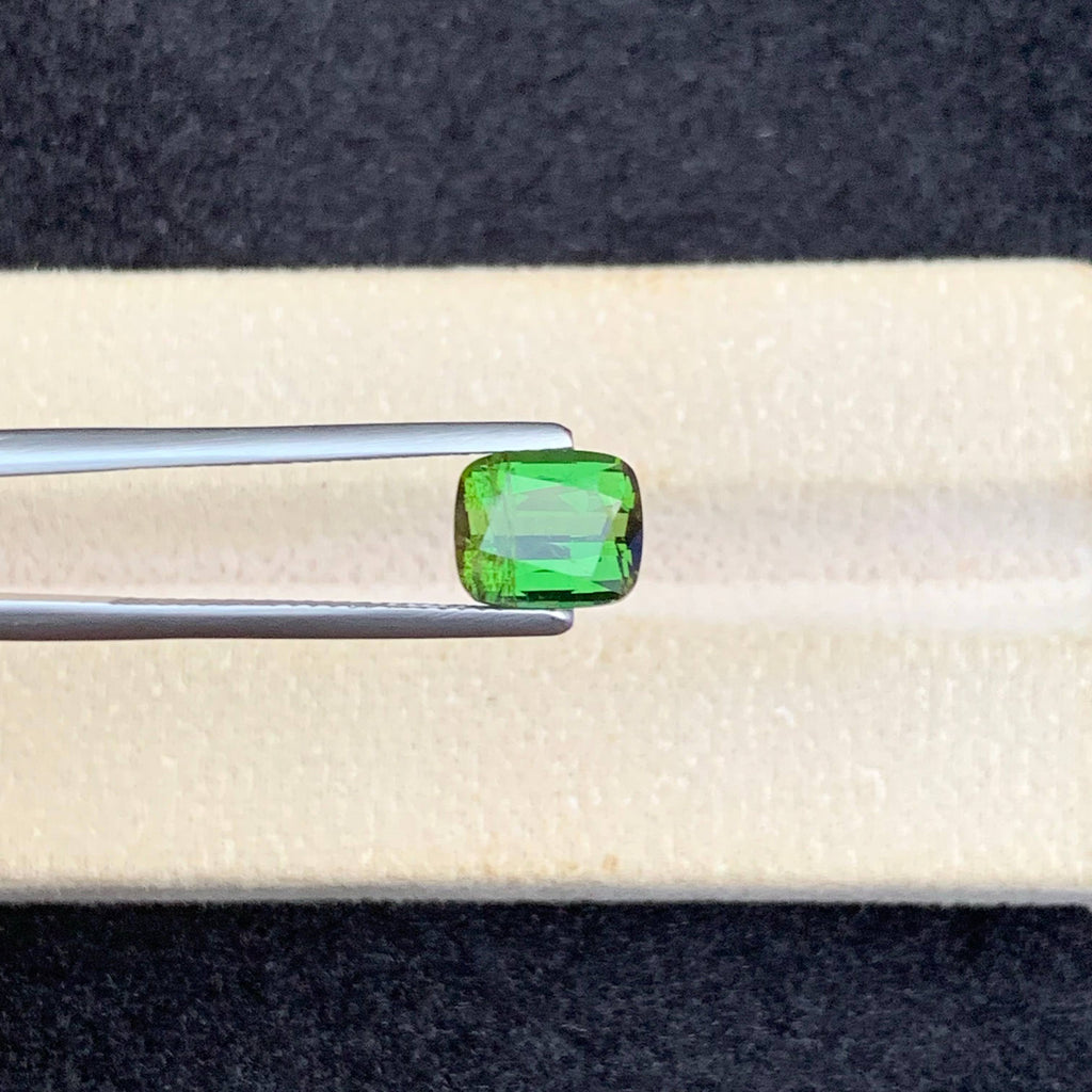 2.45 Carat Natural Loose Green Color Tourmaline Cushion Cut Afghan Gemstone