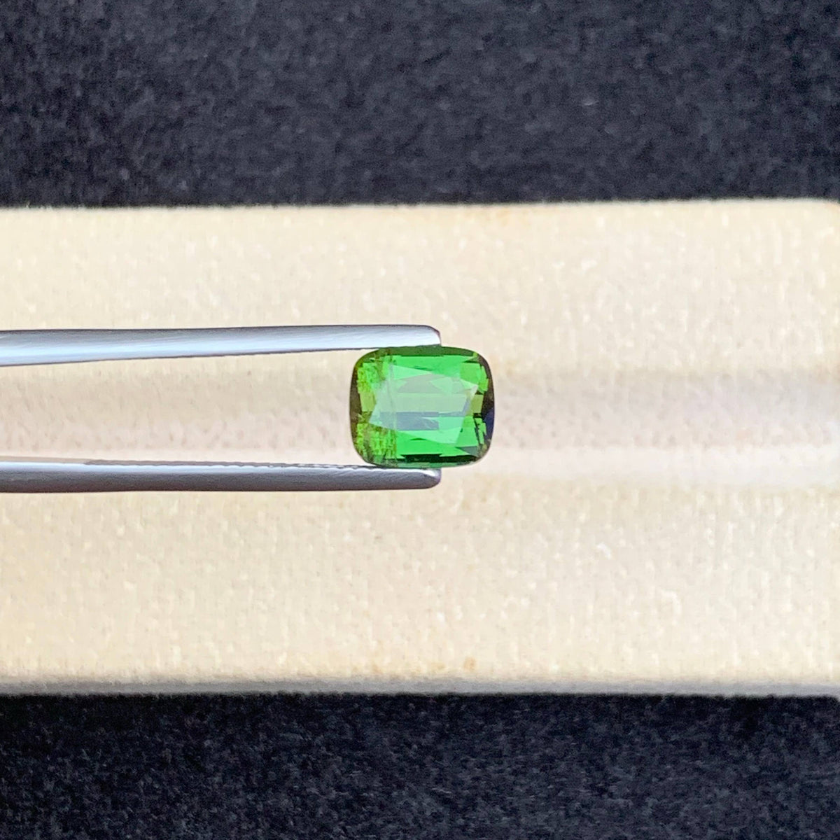 2.45 Carat Natural Loose Green Color Tourmaline Cushion Cut Afghan Gemstone