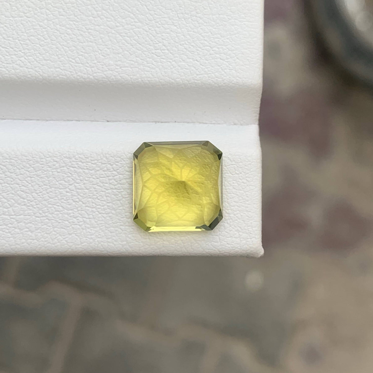 6.25 Carat Fancy Lemon Citrine Asscher Cut Africa VVS Untreated