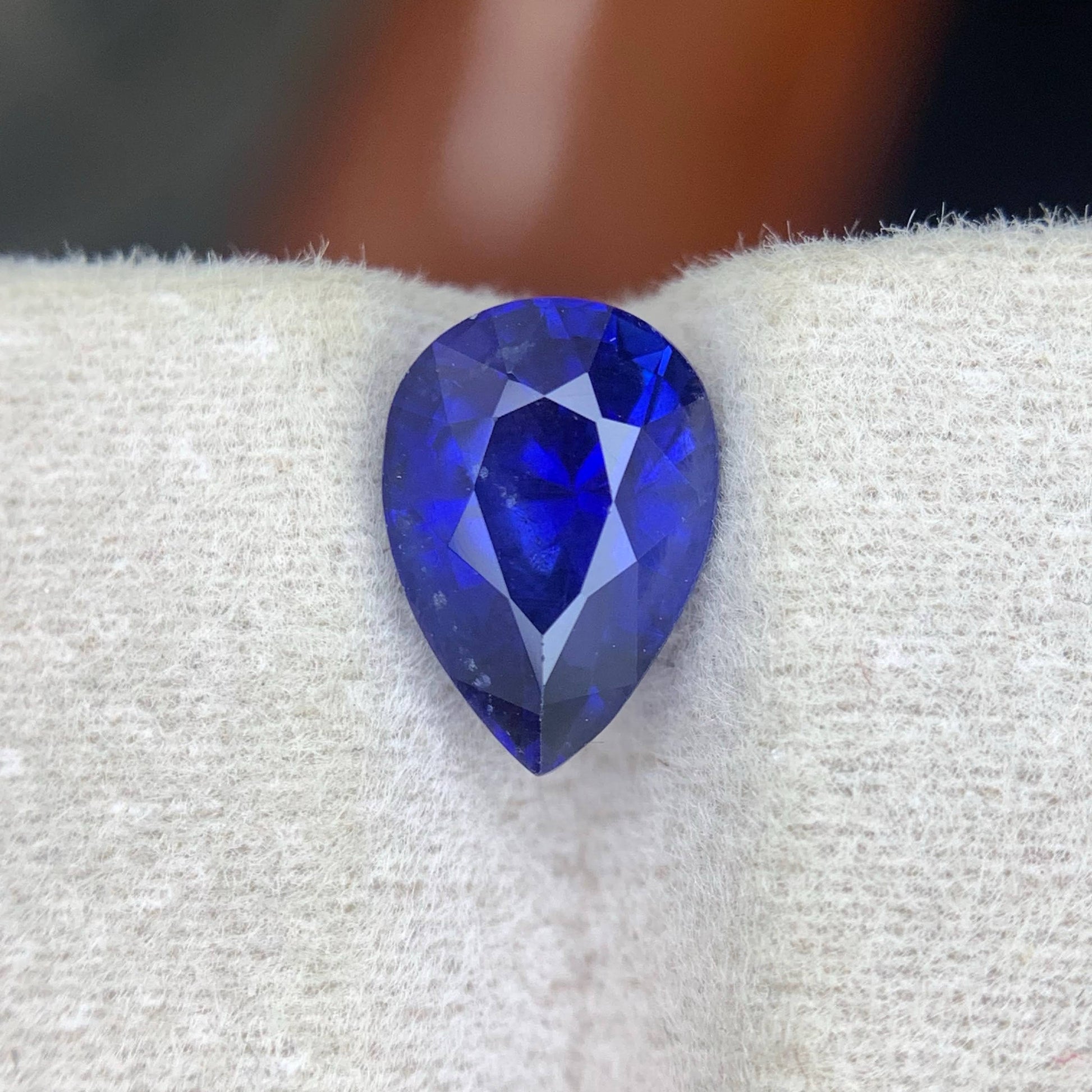 2.30 Ct Natural Royal Blue Sapphire Pear