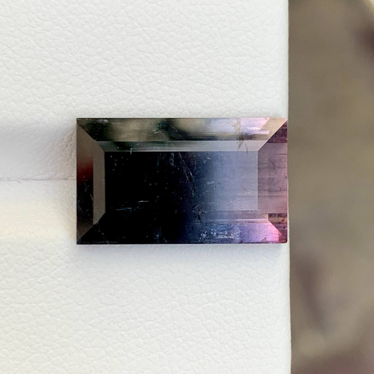 8.50 Ct Bicolor Tourmaline Baguette