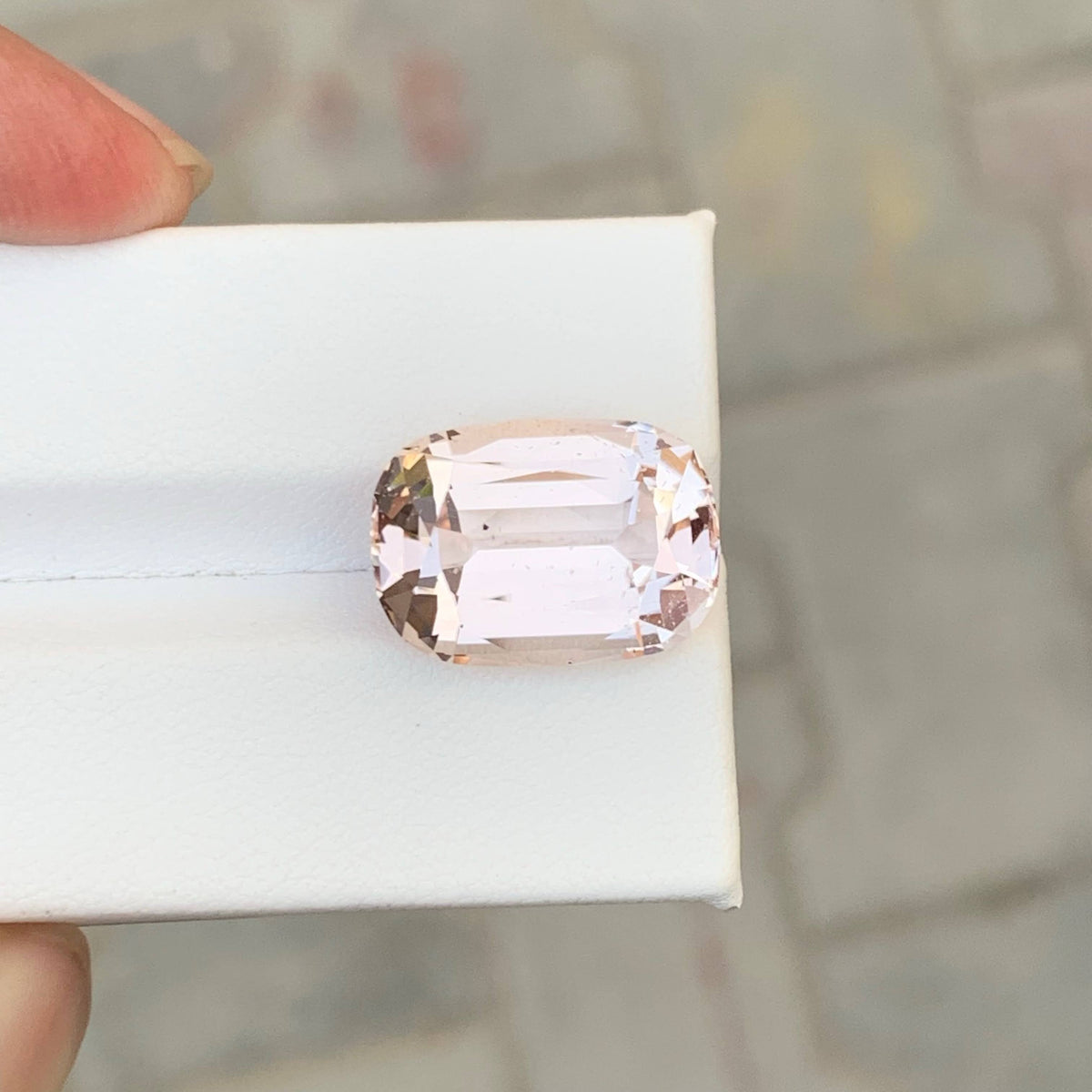 11.40 Carat Natural Loose Golden Color Topaz Stone Cushion Cut Pakistan Gemstone