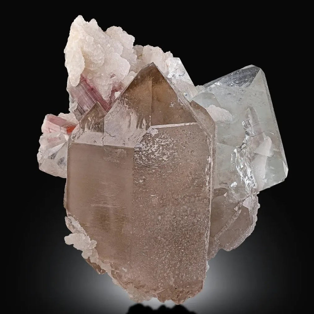 Aesthetic Topaz With Tourmaline