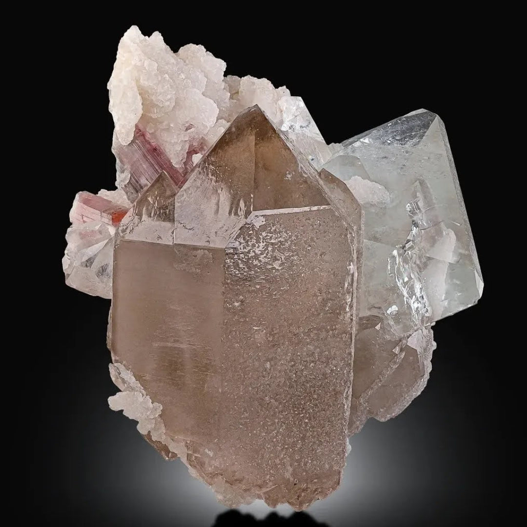 Aesthetic Topaz With Tourmaline