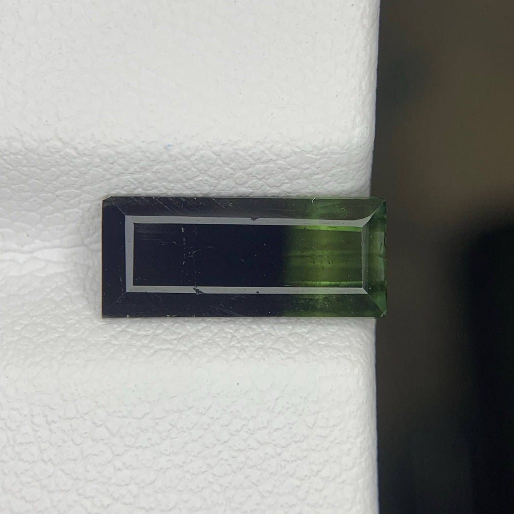 2.45 Carat Bicolor Tourmaline Baguette Cut Pakistan | SI Untreated