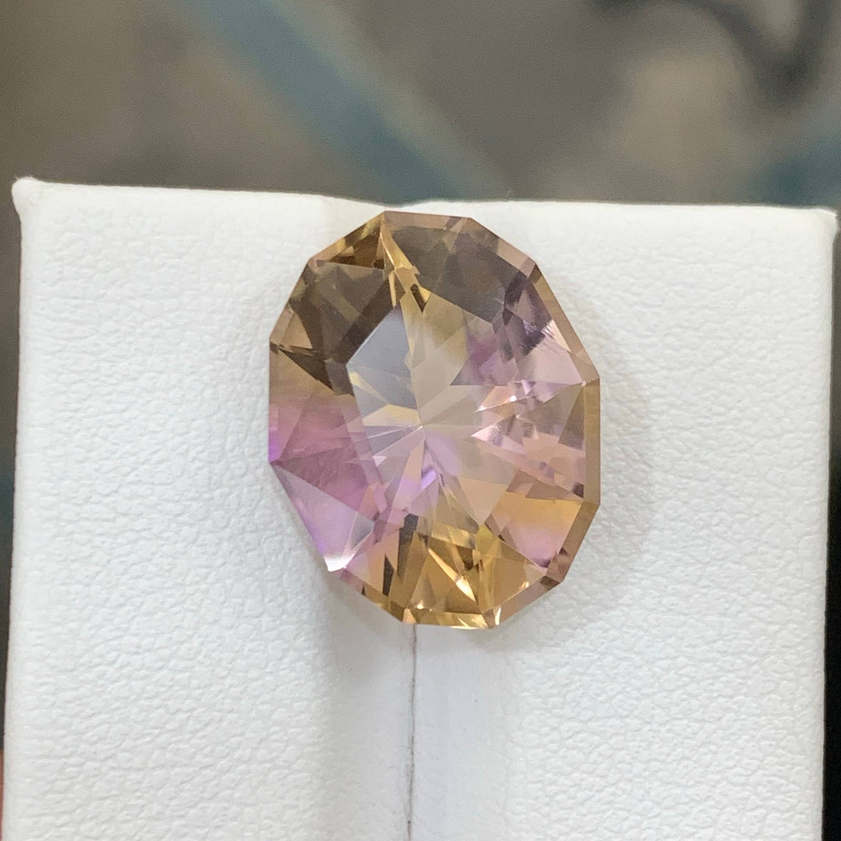 9.90 Carat Natural Loose Bicolor Ametrine Oval Fancy Cut Brazilian Gemstone