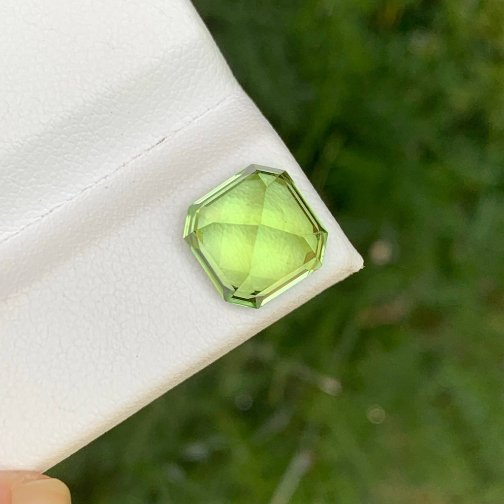 4.70 Carat Apple Green Peridot