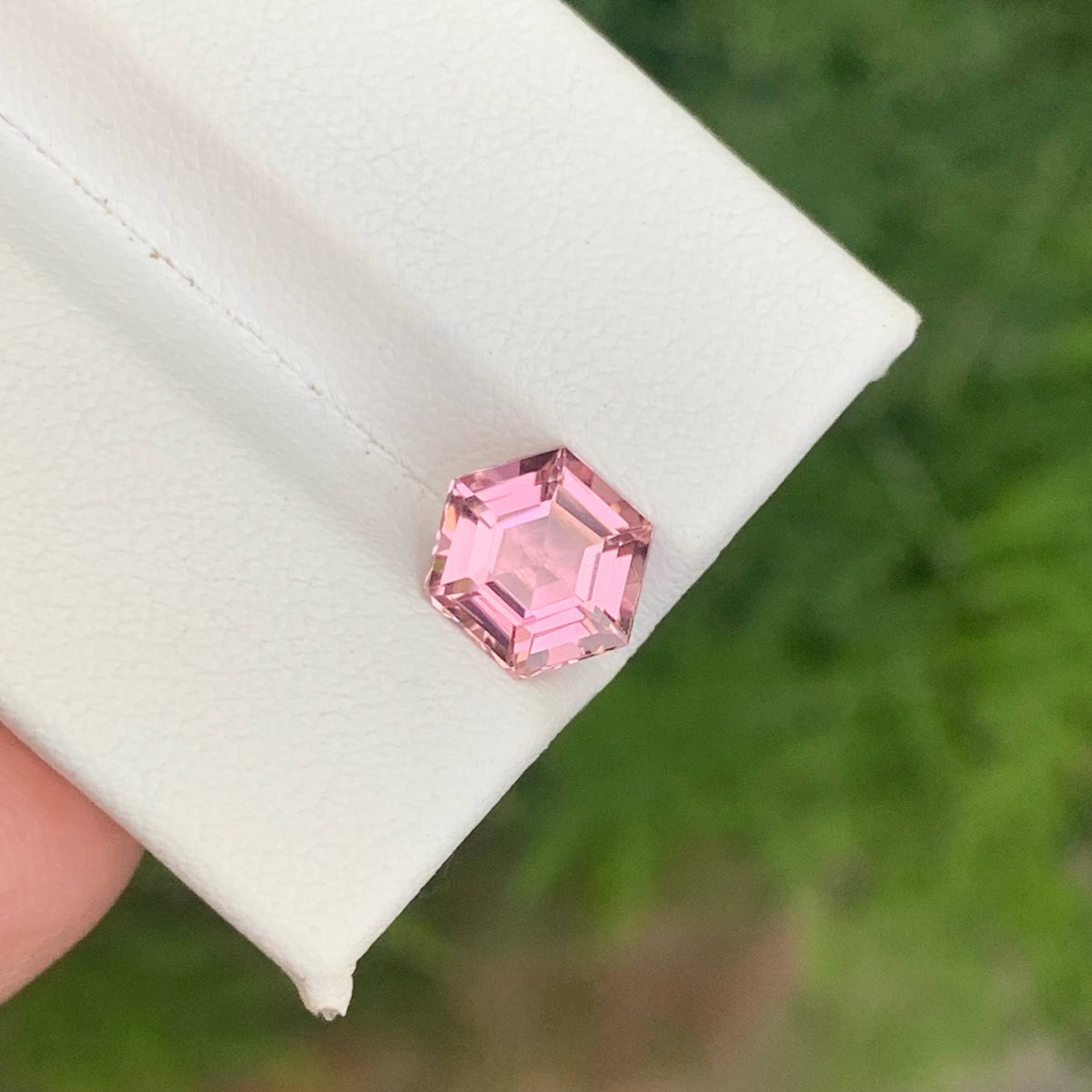 1.80 Carat Natural Loose Baby Pink Color Tourmaline Hexagon Cut Afghan Gemstone