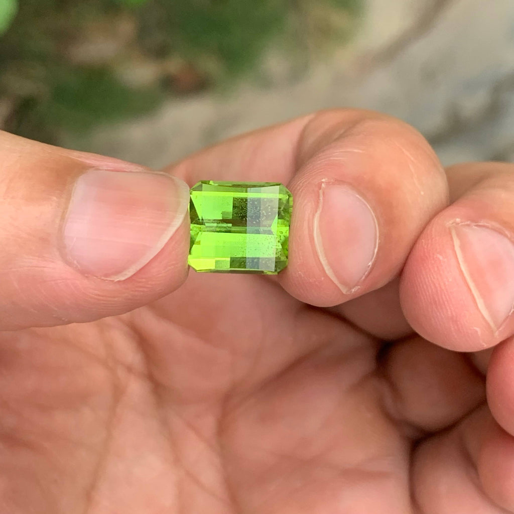 6.60 Carat Apple Green Peridot