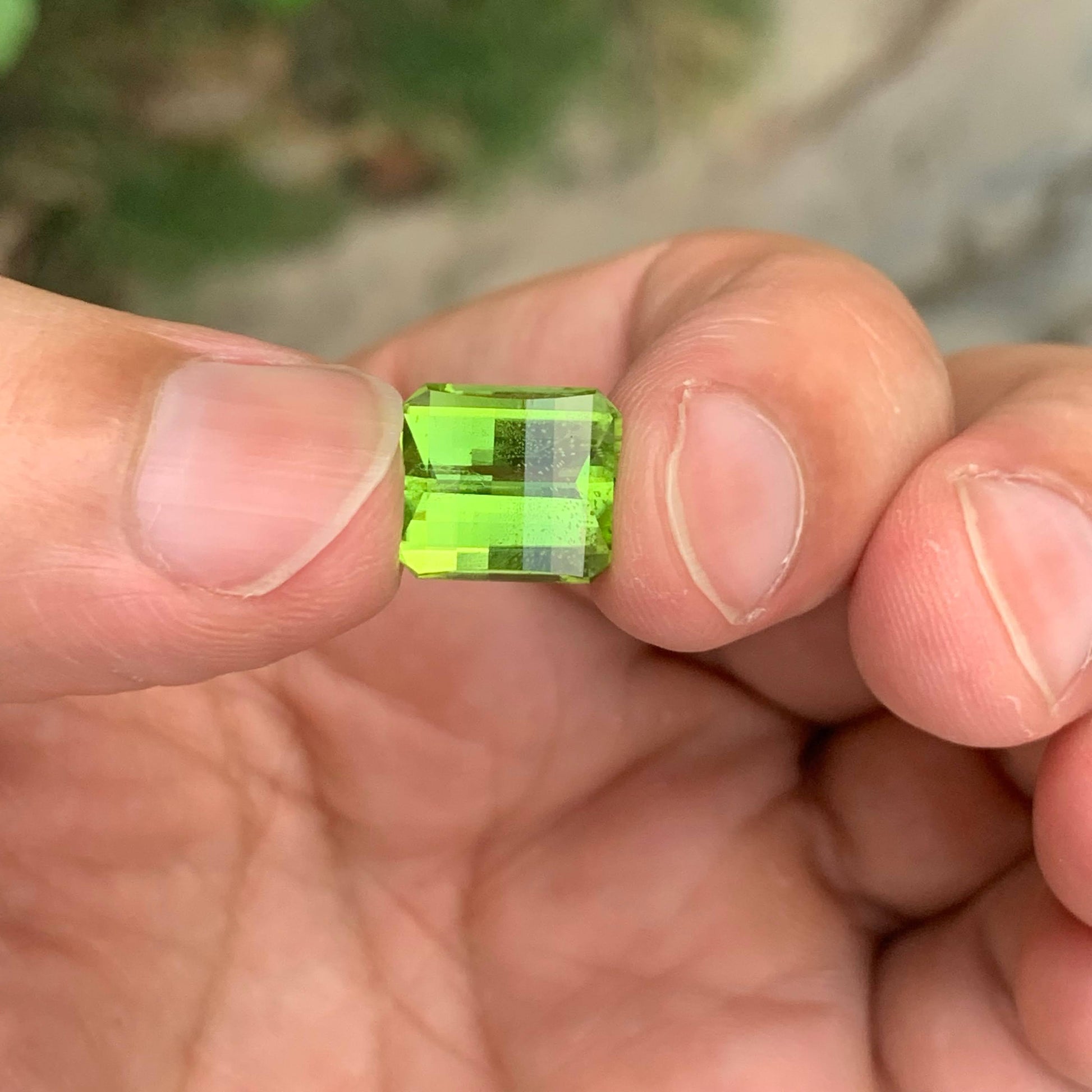 6.60 Carat Apple Green Peridot