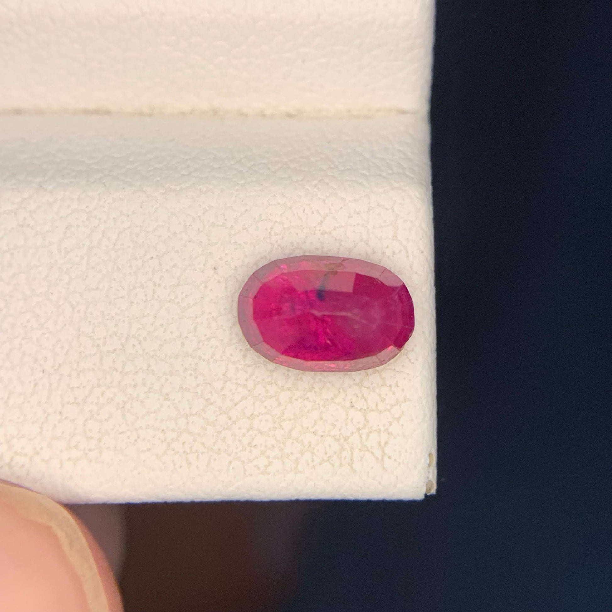 1.50 Carat Pinkish Red Oval Ruby 