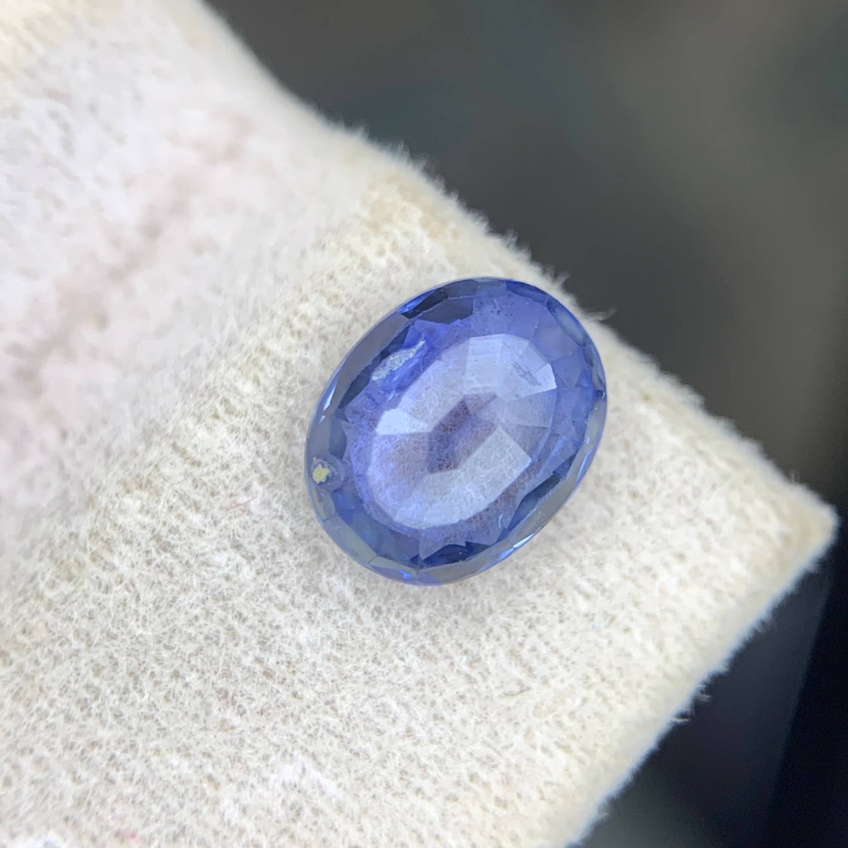 1.35 Carat Natural Loose Blue Color Sapphire Oval Cut Sri Lankan Gemstone