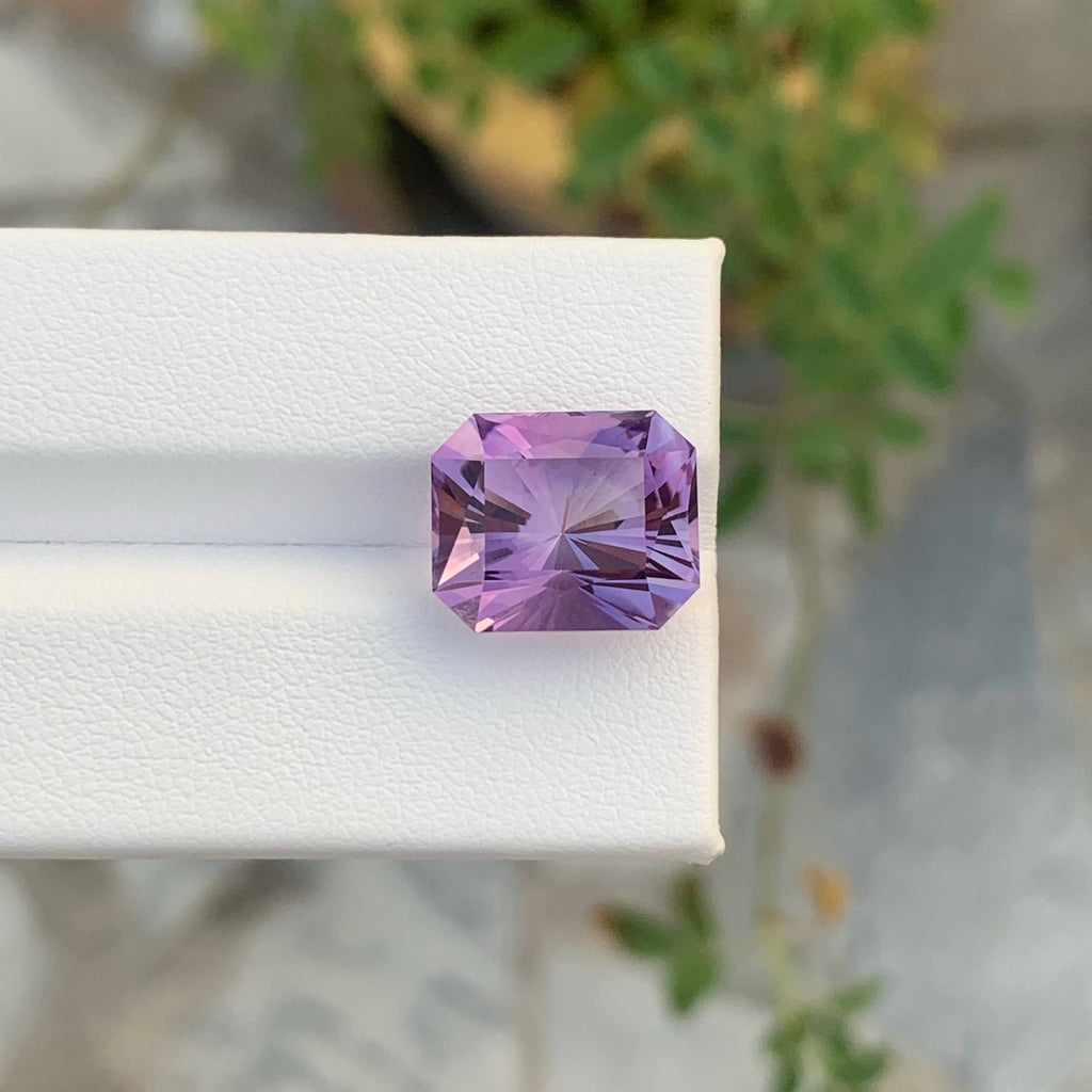 8.95 Carat Natural Loose Purple Amethyst Stone Fancy Cut Brazilian Gemstone