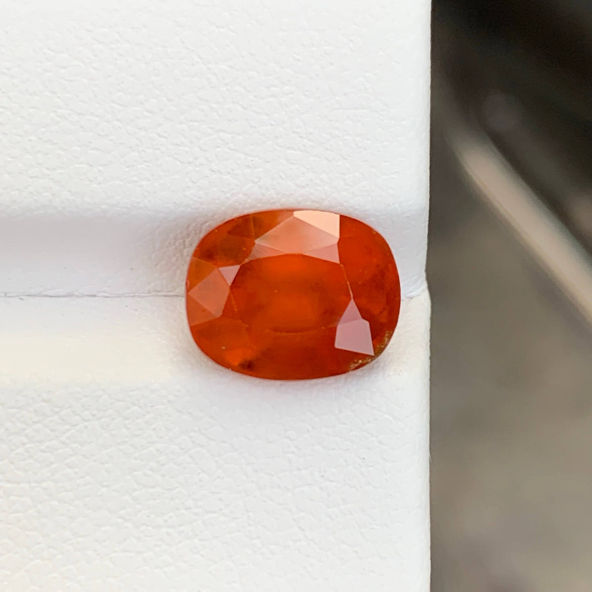 5.35 Ct Hessonite Garnet Cushion Cut