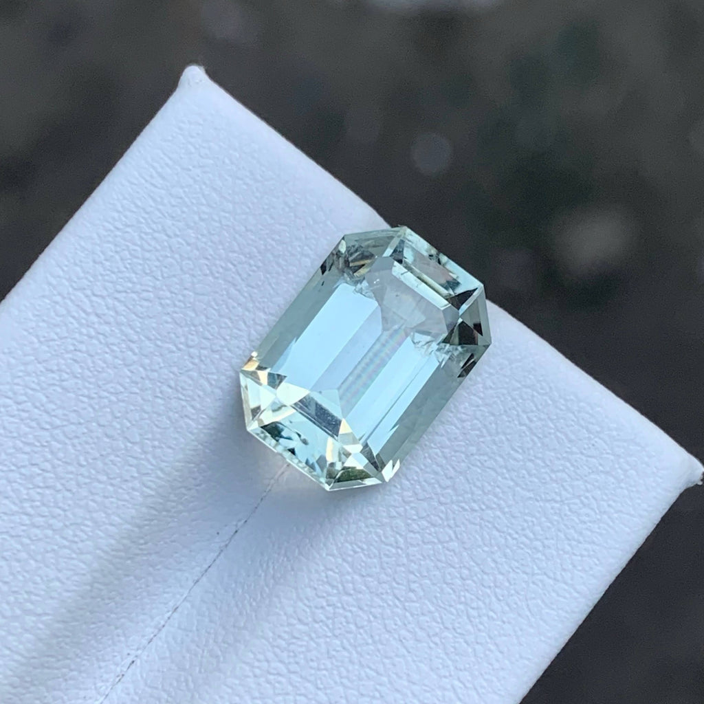 5.60 Carat Green Color Amethyst Cushion Cut African VVS Untreated