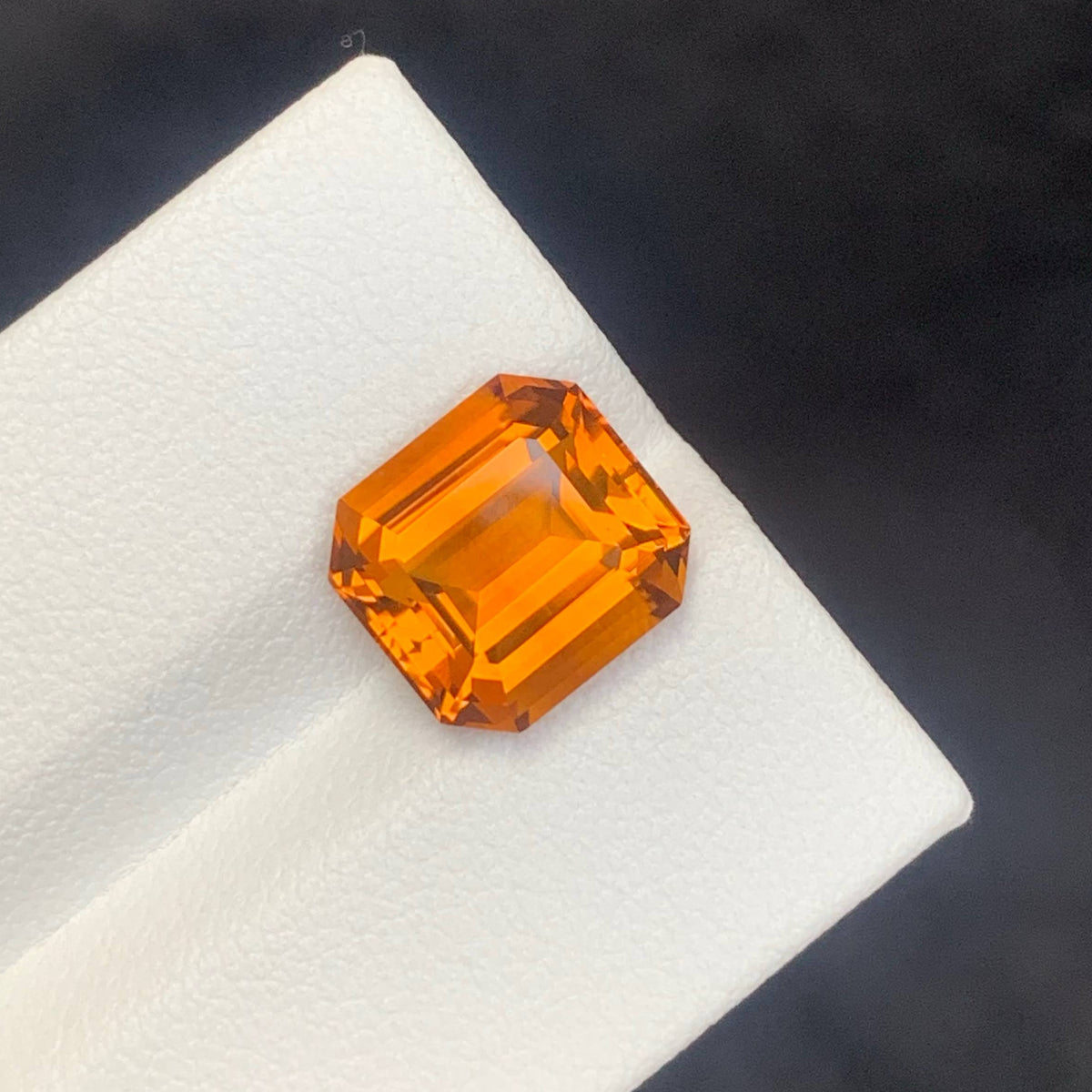 3.90 Ct Madeira Citrine Asscher Cut