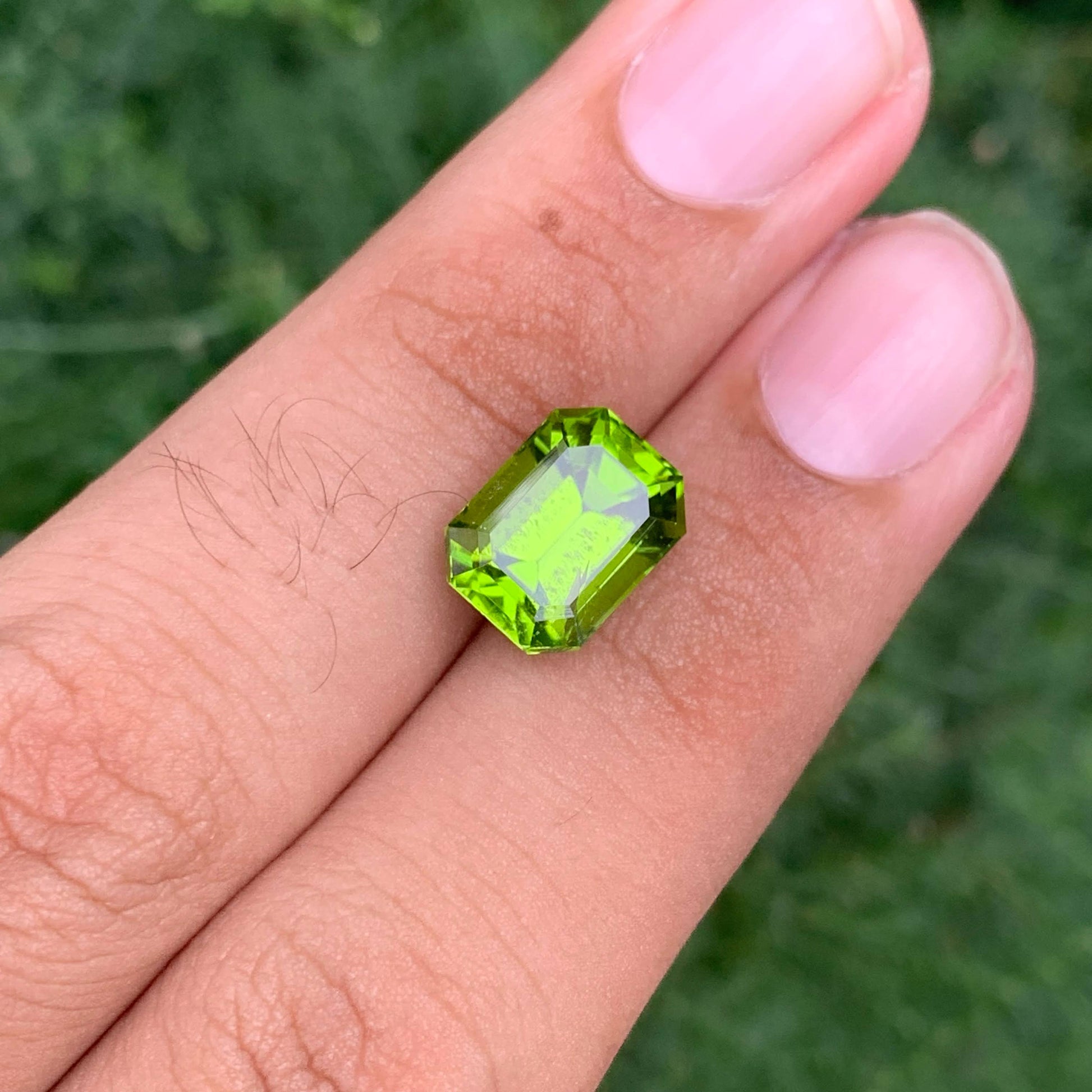 4.65 Carat Apple Green Peridot