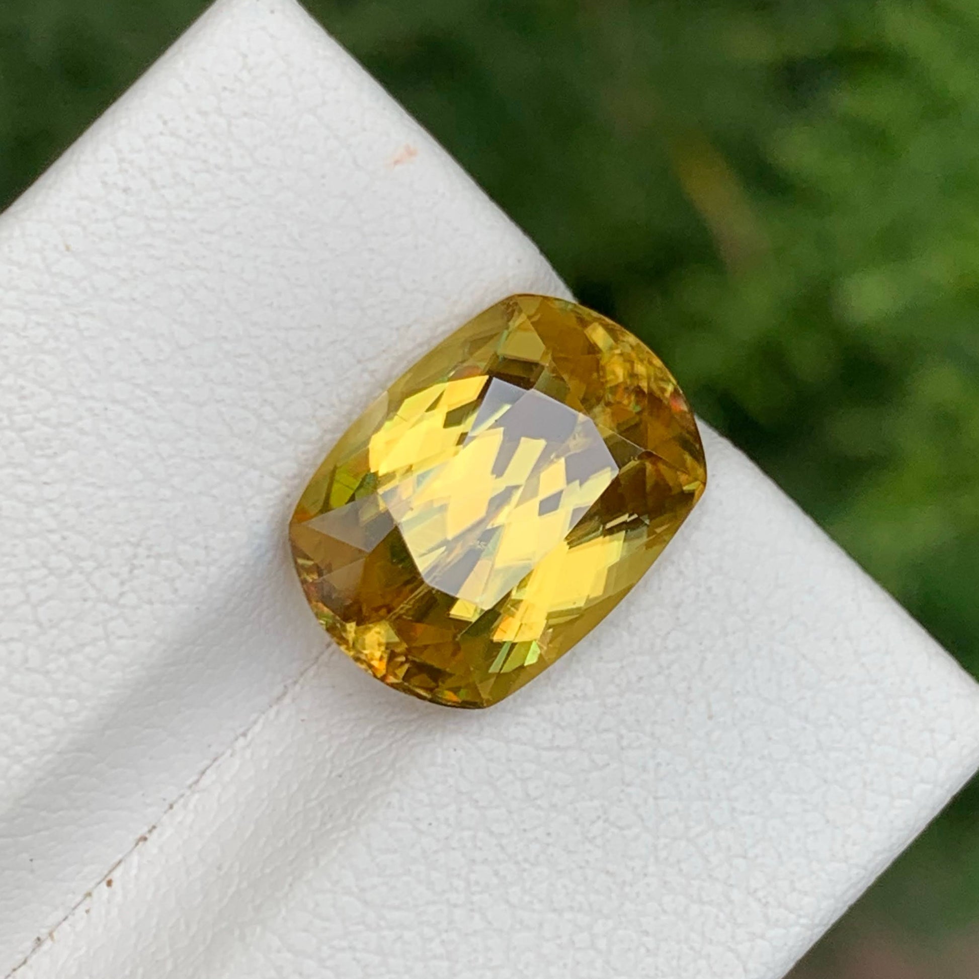 7.10 Ct Natural Fire Sphene Cushion