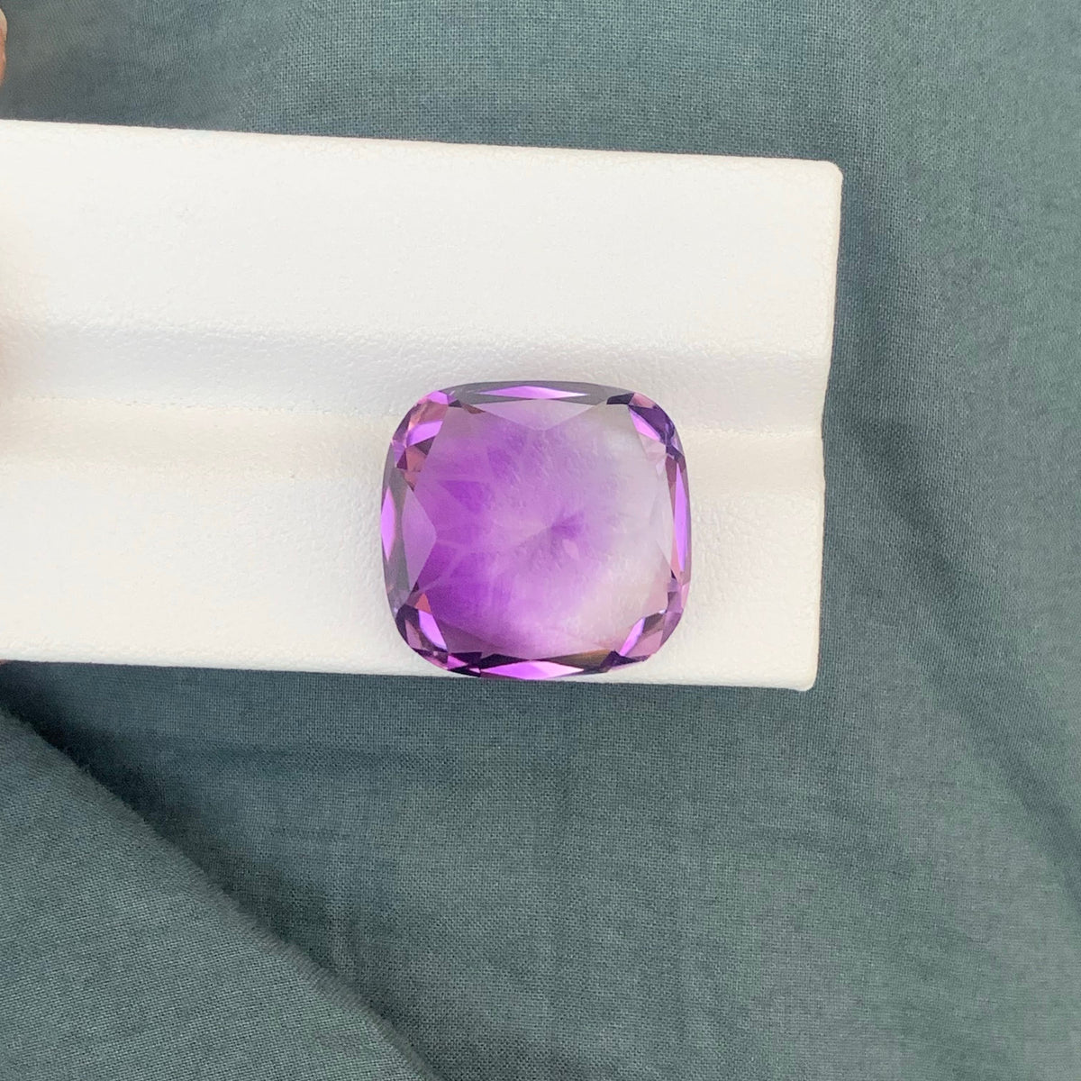23.15 Carat Natural Loose Purple Amethyst Stone Fancy Cushion Cut Brazilian Gemstone