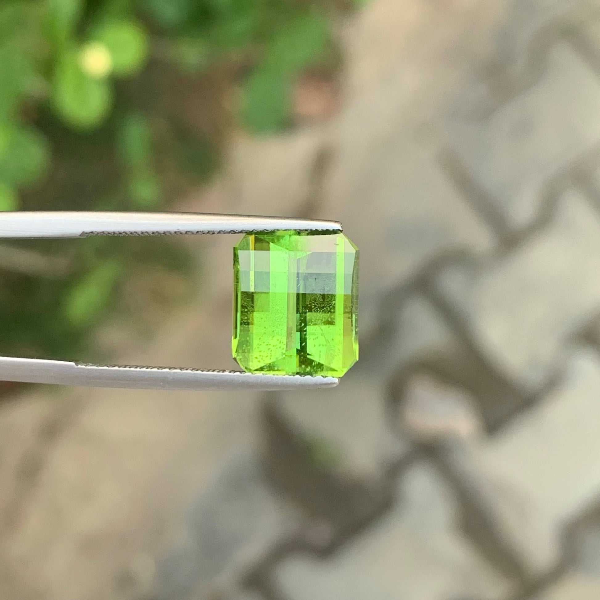 6.60 Carat Apple Green Peridot