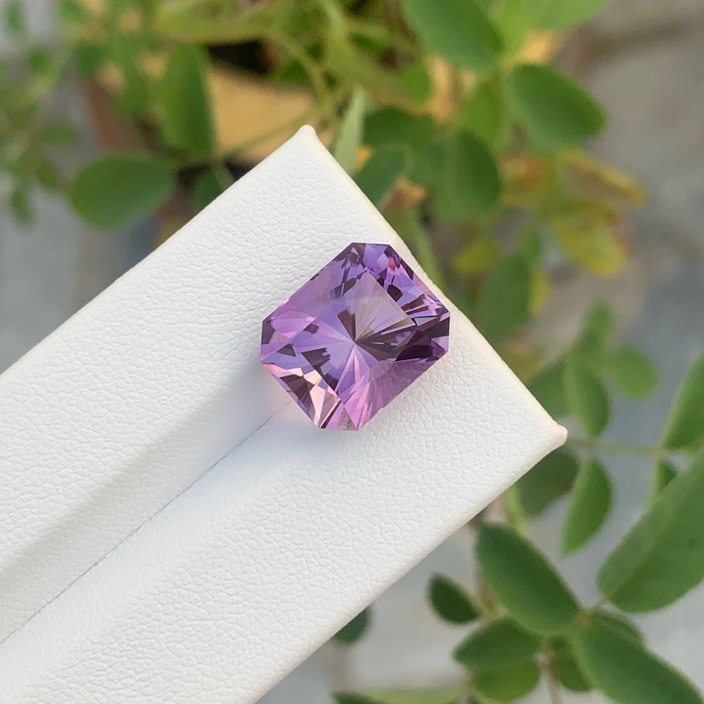 8.95 Carat Natural Loose Purple Amethyst Stone Fancy Cut Brazilian Gemstone