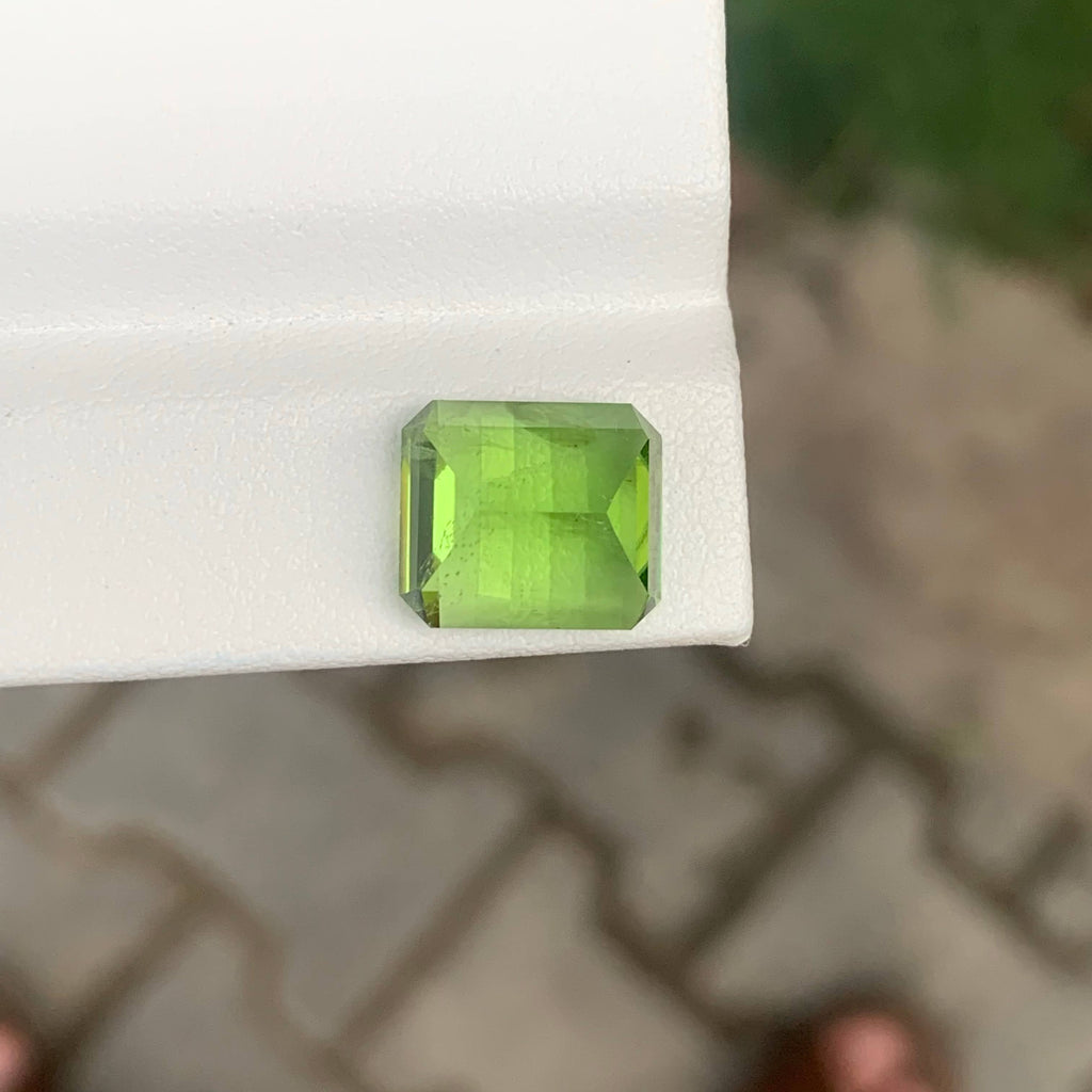 6.60 Carat Apple Green Peridot