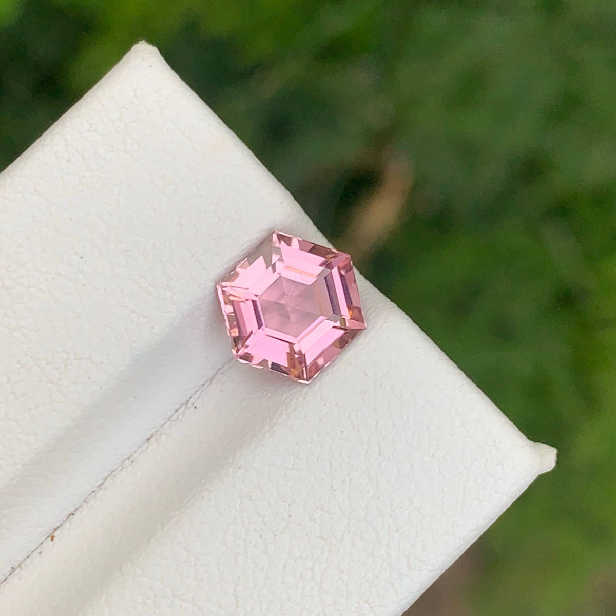 1.80 Carat Natural Loose Baby Pink Color Tourmaline Hexagon Cut Afghan Gemstone