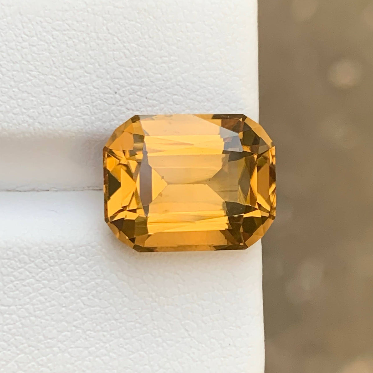 8.55 Ct Golden Citrine Cushion Cut