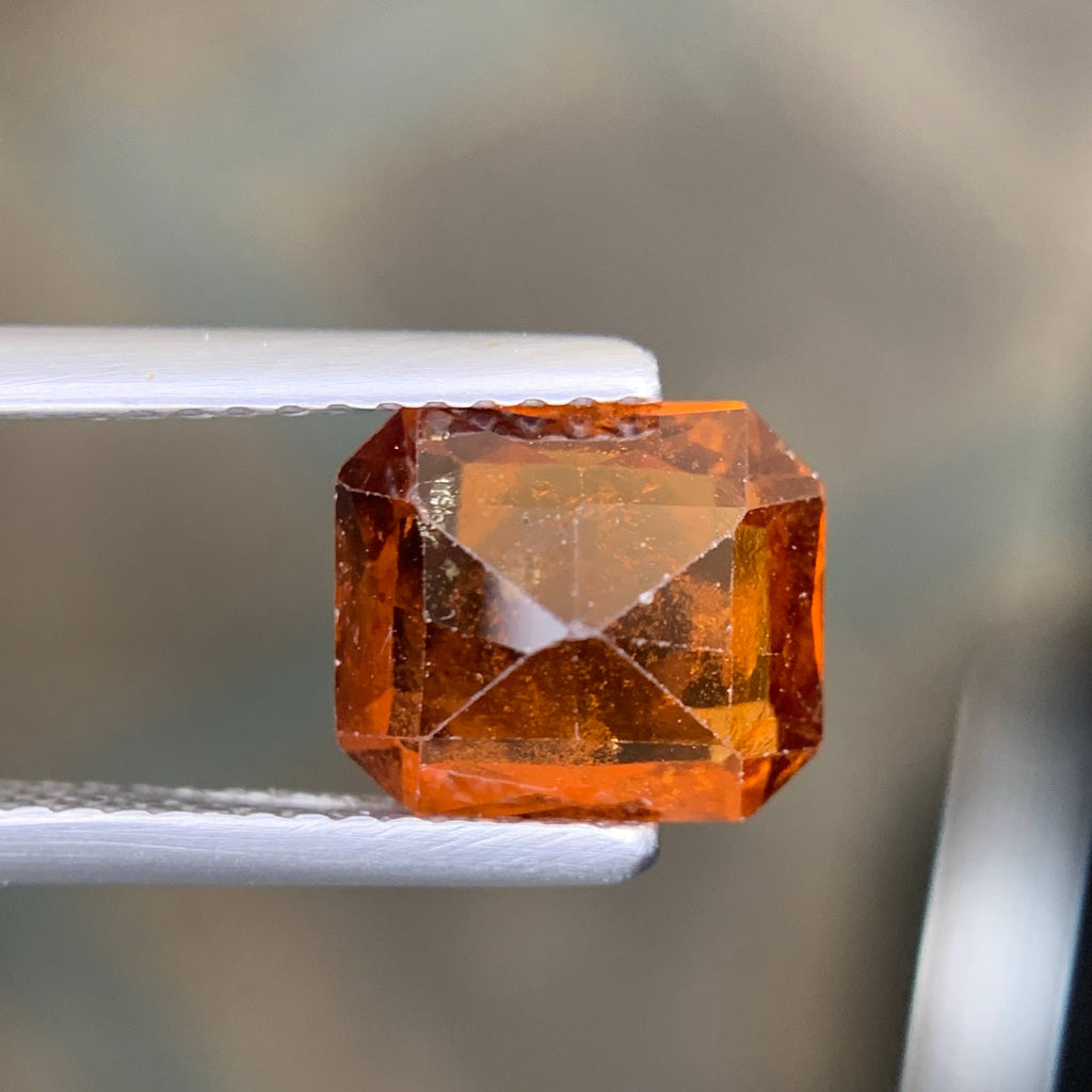2.90 Carat Natural Loose Hessonite Garnet Stone Fancy Cut African Gemstone