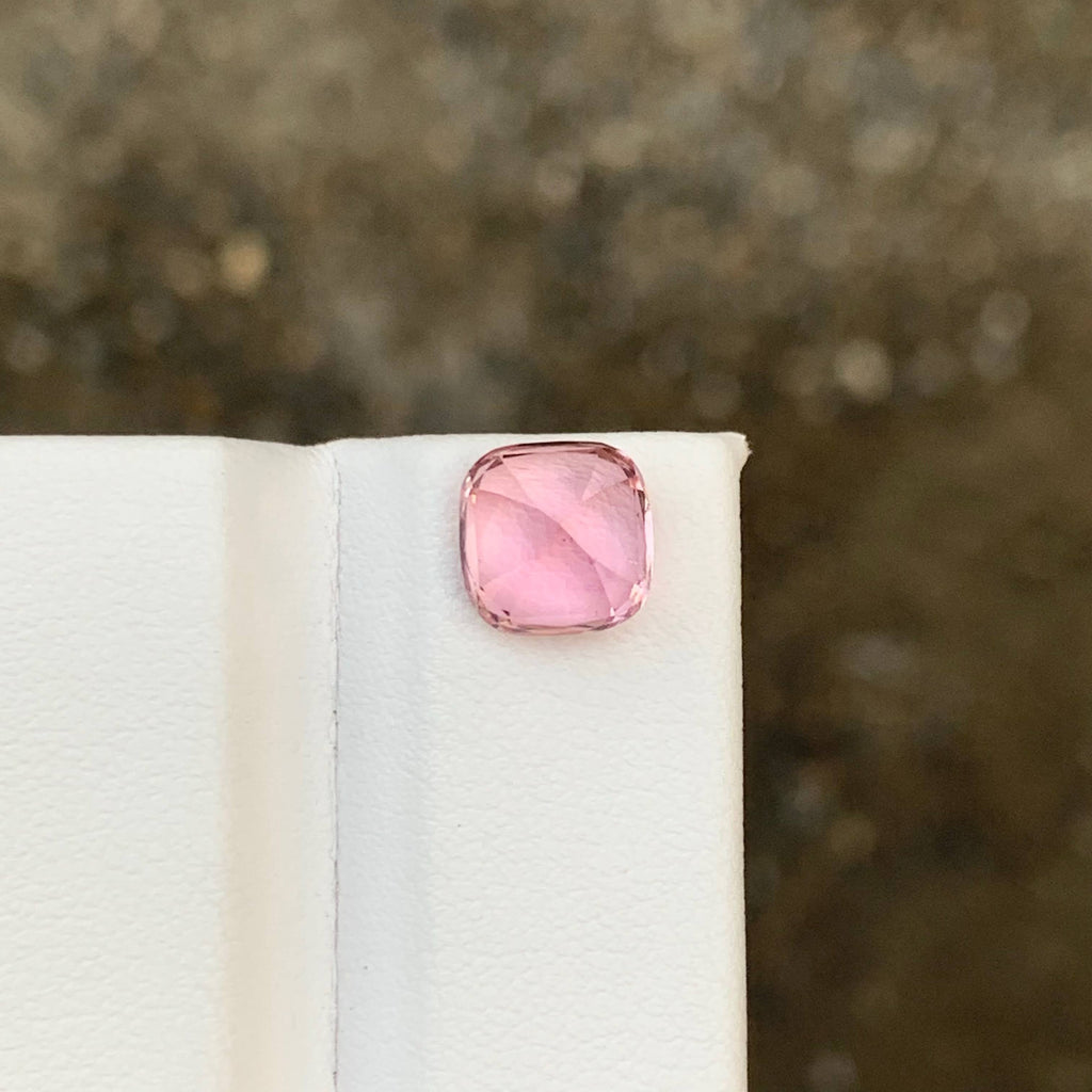 2.75 Carat Natural Loose Baby Pink Color Tourmaline Cushion Cut Afghan Gemstone
