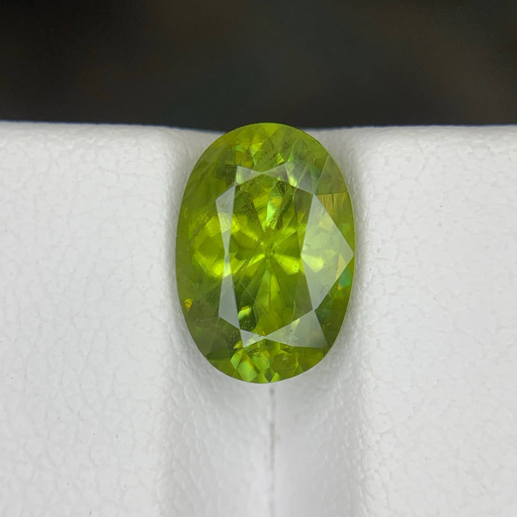 3.15 Carat Natural Loose Fine Quality Sphene Oval Cut Pakistan Gemstone