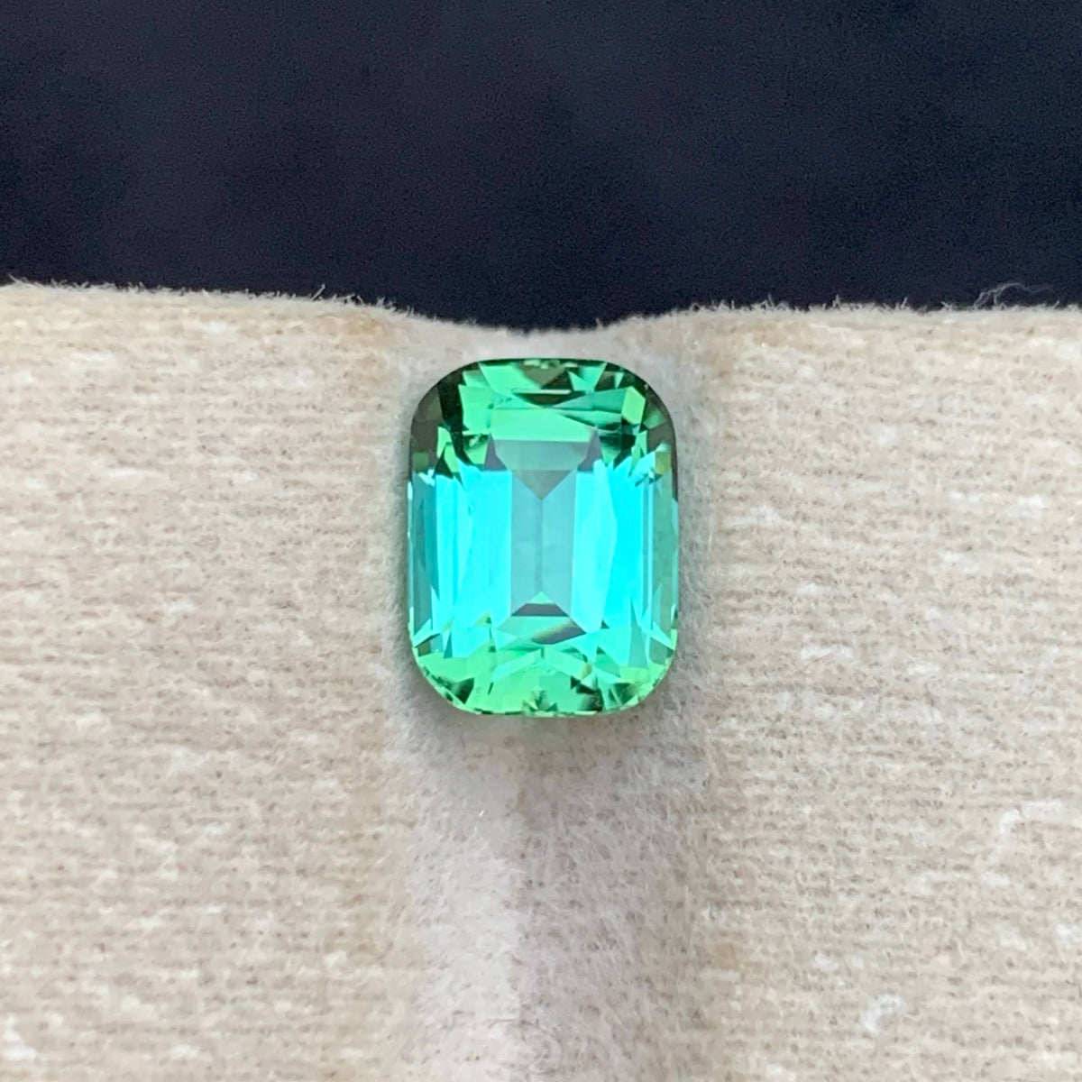 2.50 Ct Mint Green Tourmaline Cushion