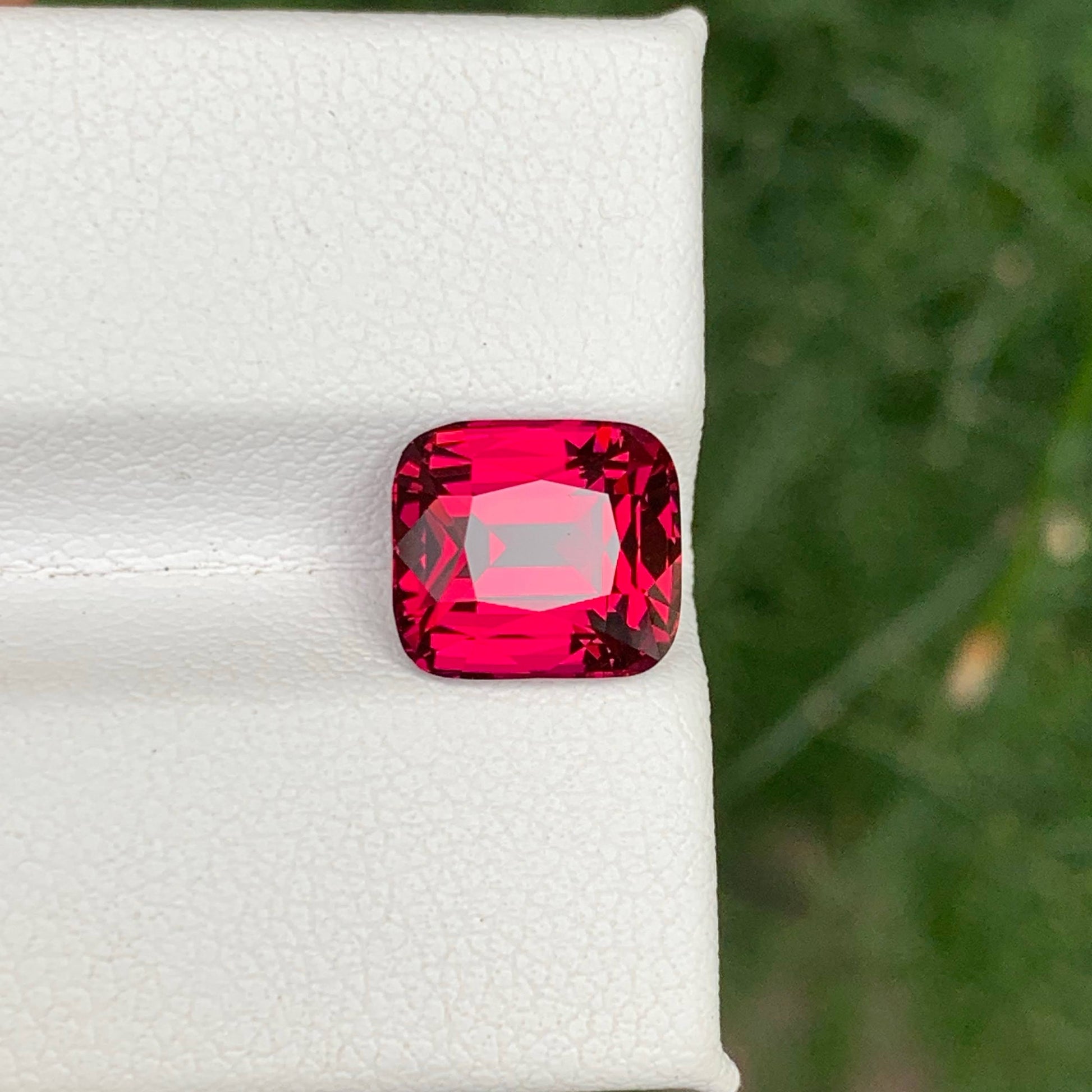 4.15 Carat Red Garnet Cushion Cut