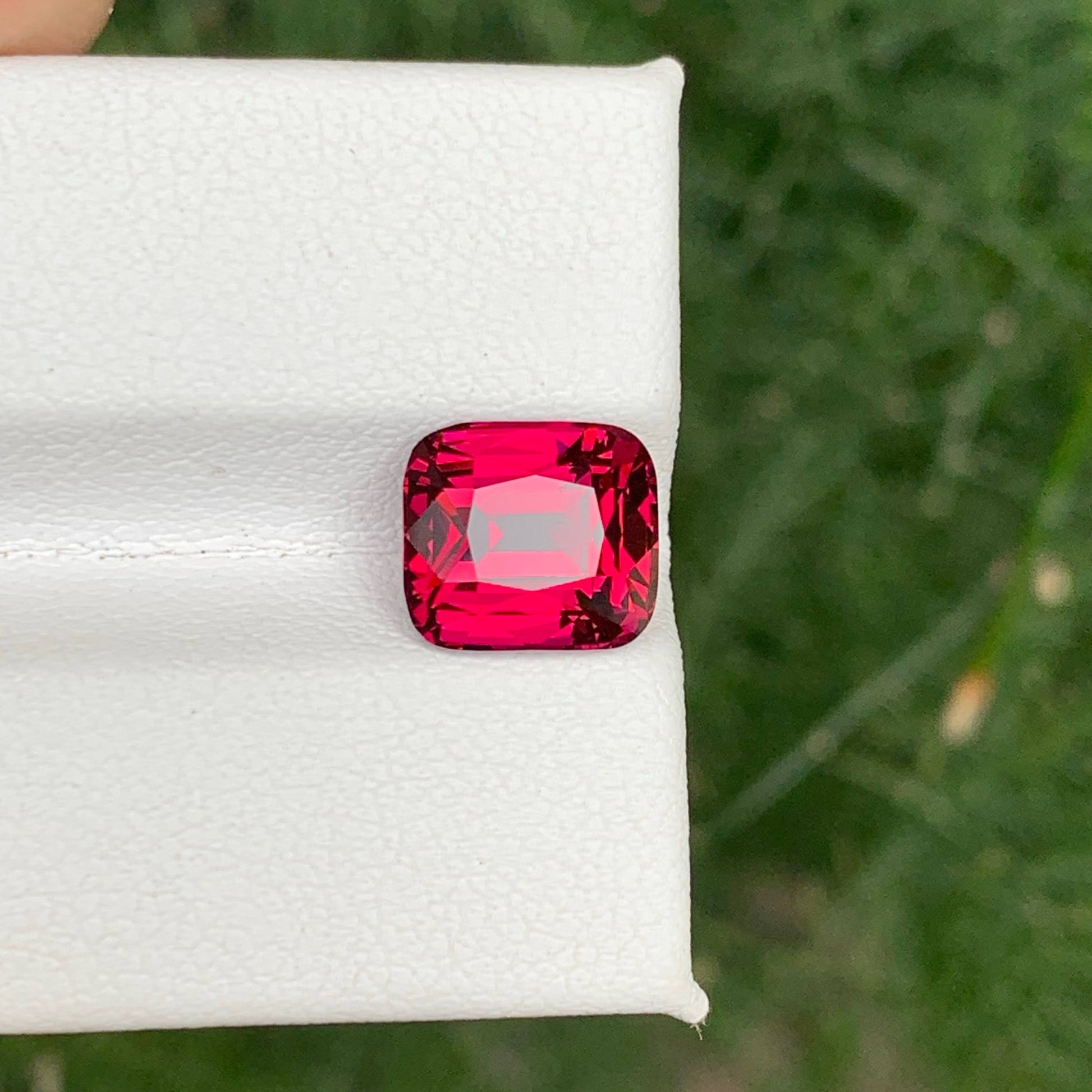 4.15 Carat Red Garnet Cushion Cut