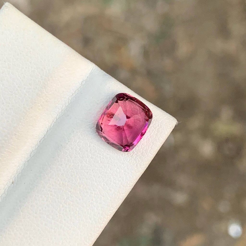 2.60 Carat Natural Loose Pink Color Tourmaline Cushion Cut Afghan Gemstone