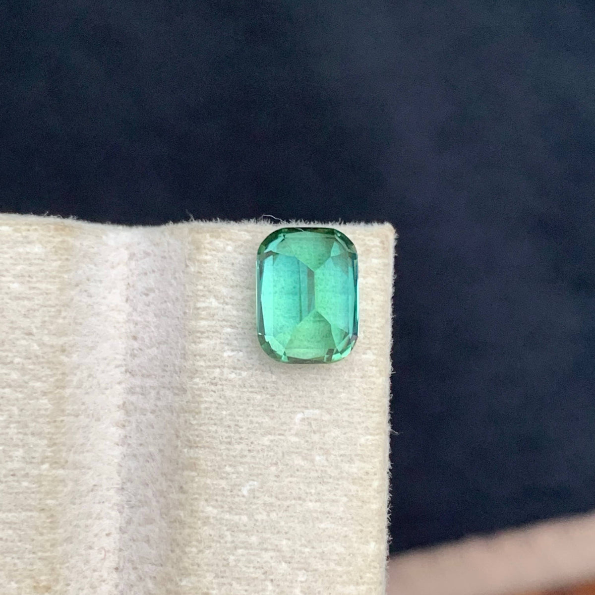 2.50 Carat Natural Loose Mint Green Tourmaline Cushion Cut Afghan Gemstone