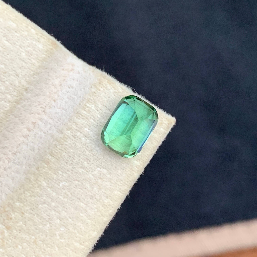 2.50 Carat Natural Loose Mint Green Tourmaline Cushion Cut Afghan Gemstone