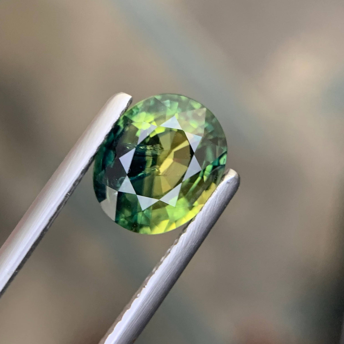 3.19 Carat Natural Loose Certified Parti Sapphire Stone Oval Cut Madagascar Gem