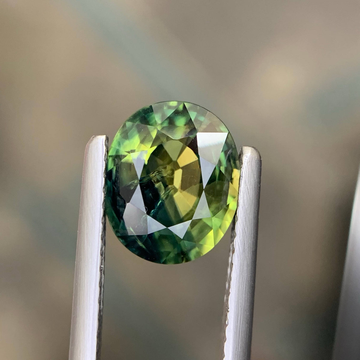 3.19 Carat Natural Loose Certified Parti Sapphire Stone Oval Cut Madagascar Gem