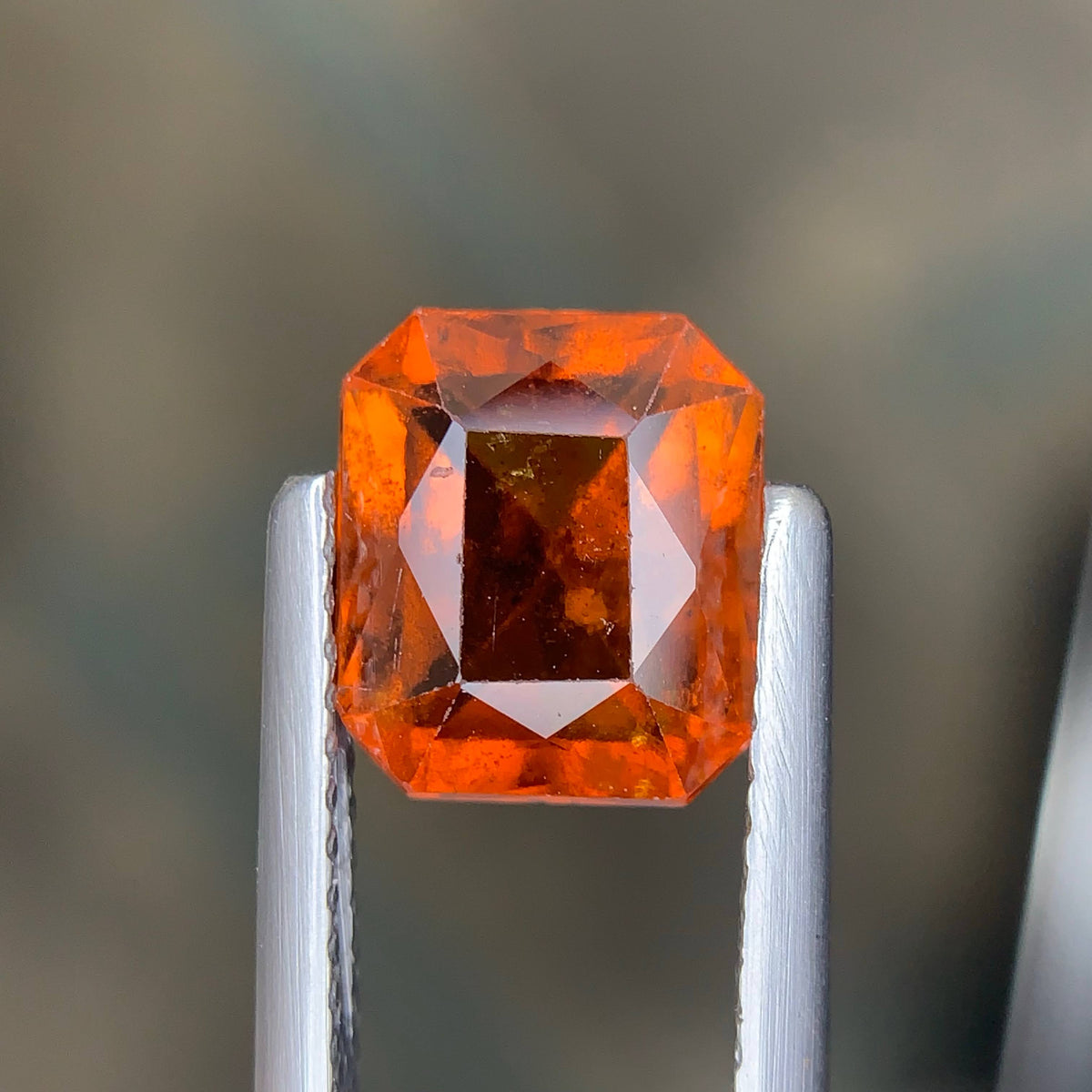 2.90 Carat Natural Loose Hessonite Garnet Stone Fancy Cut African Gemstone