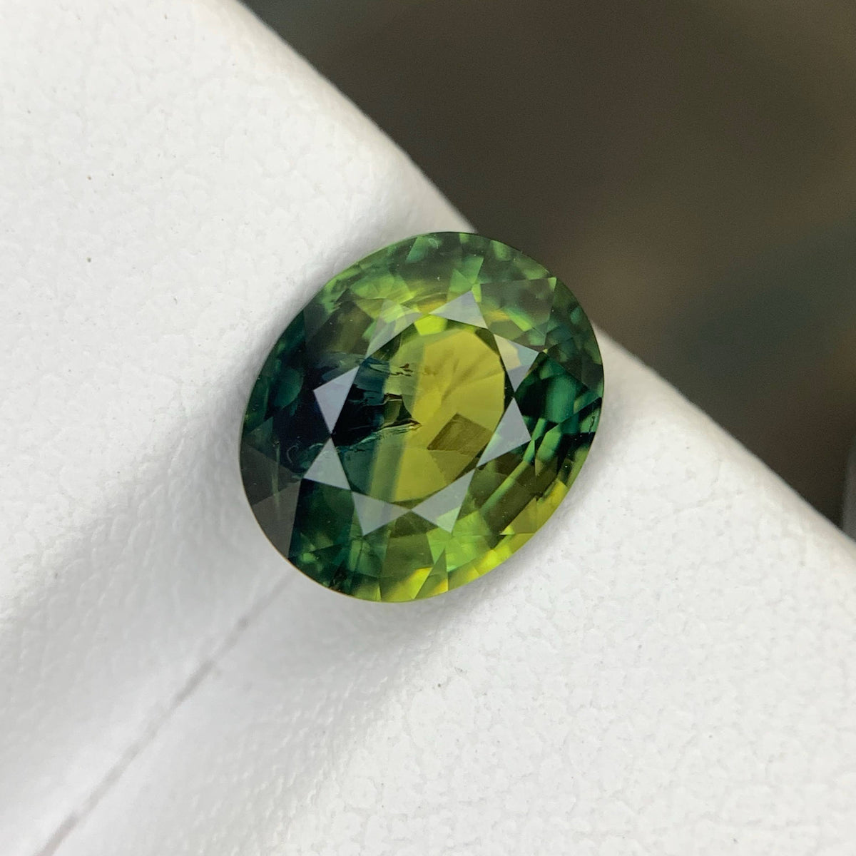 3.19 Carat Natural Loose Certified Parti Sapphire Stone Oval Cut Madagascar Gem