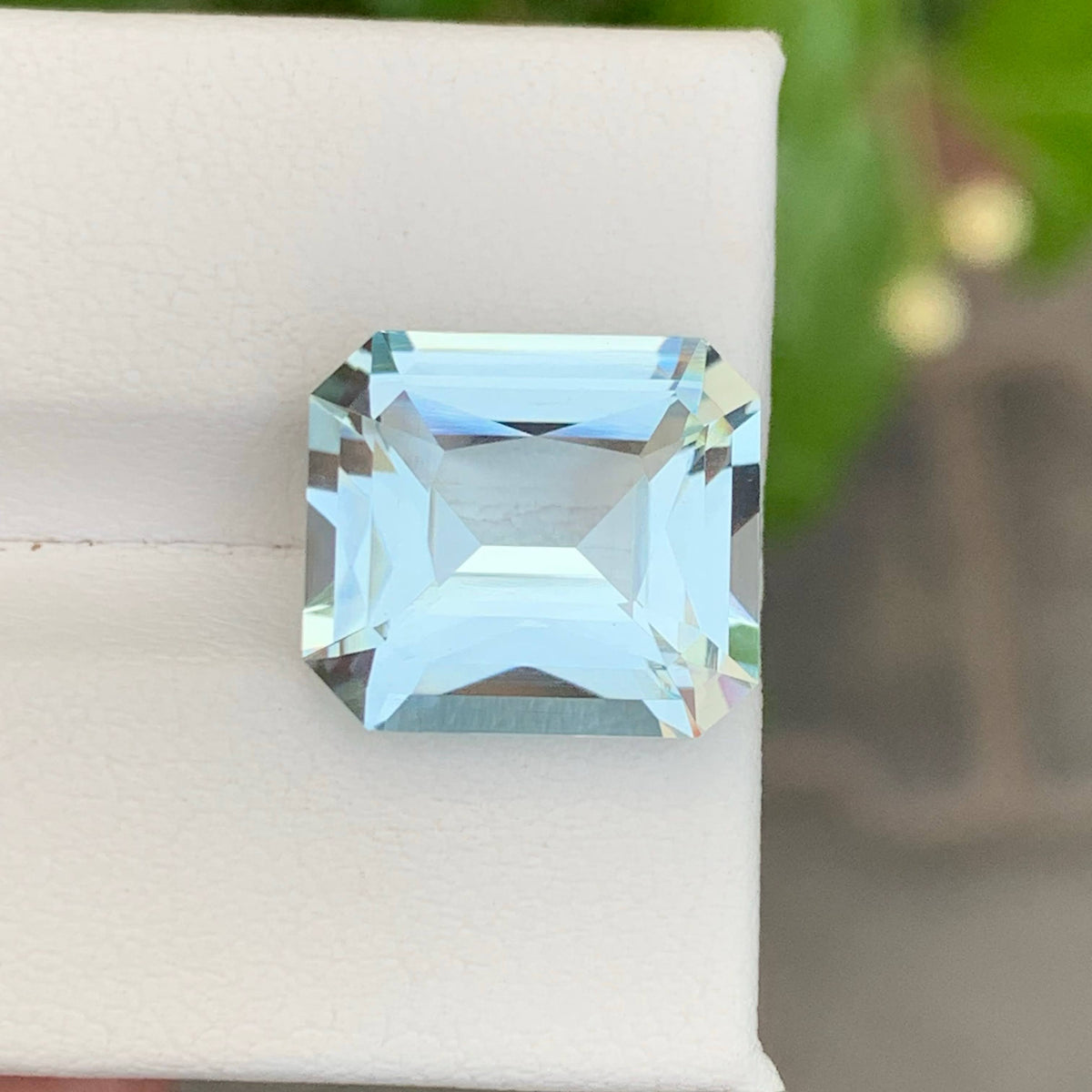 8.25 Carat Natural Loose Light Blue Aquamarine African Gemstone