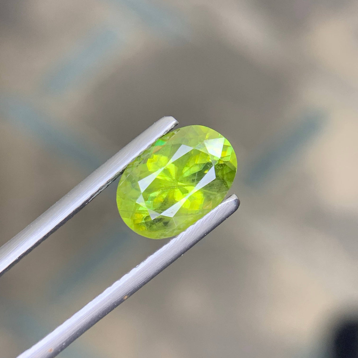 3.15 Carat Natural Loose Fine Quality Sphene Oval Cut Pakistan Gemstone