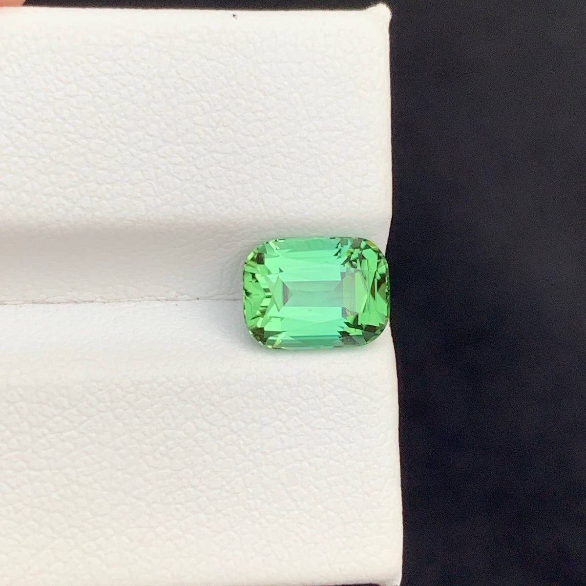 2.50 Carat Natural Loose Mint Green Tourmaline Cushion Cut Afghan Gemstone