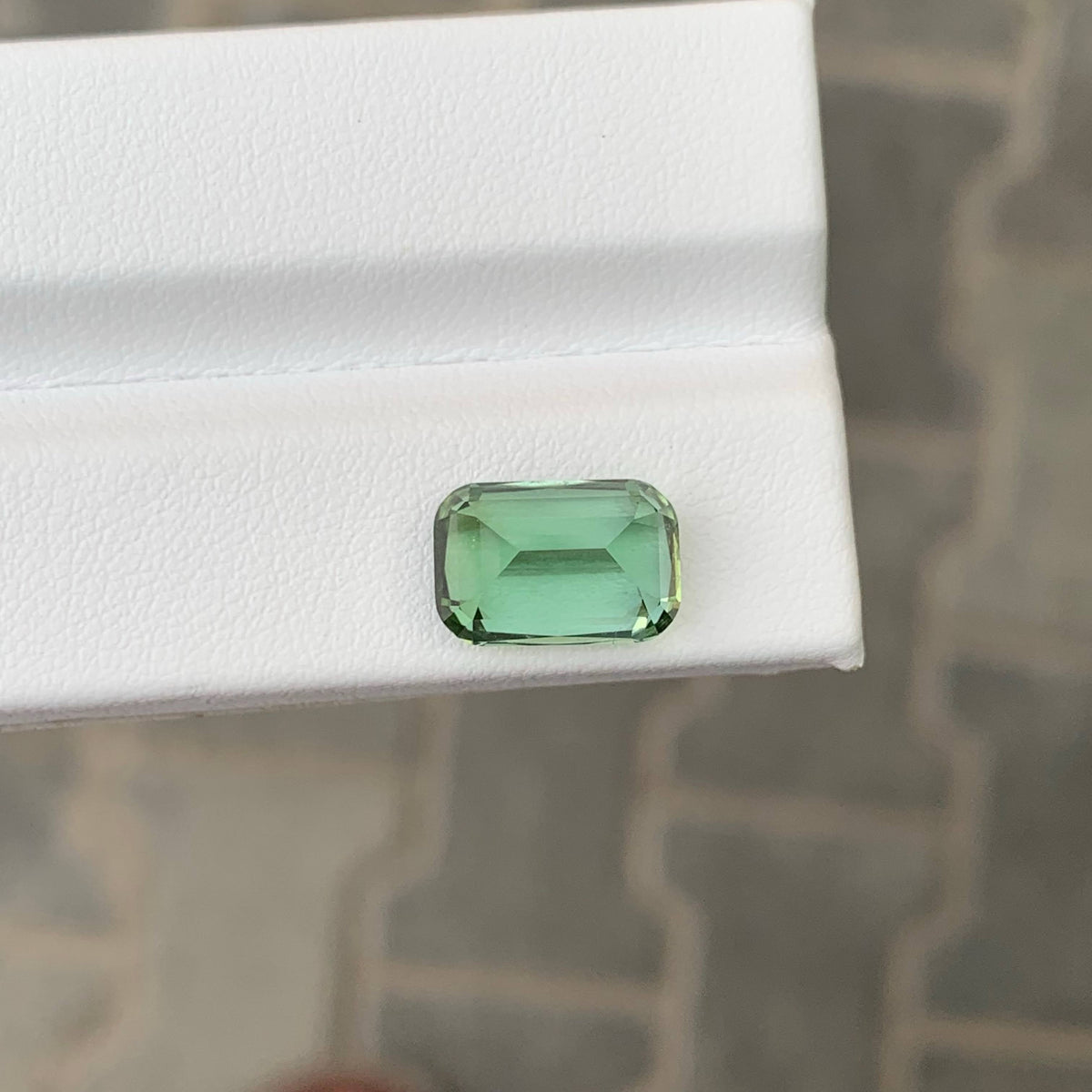 5.30 Carat Natural Loose Mint Green Tourmaline Cushion Cut Afghan Gemstone