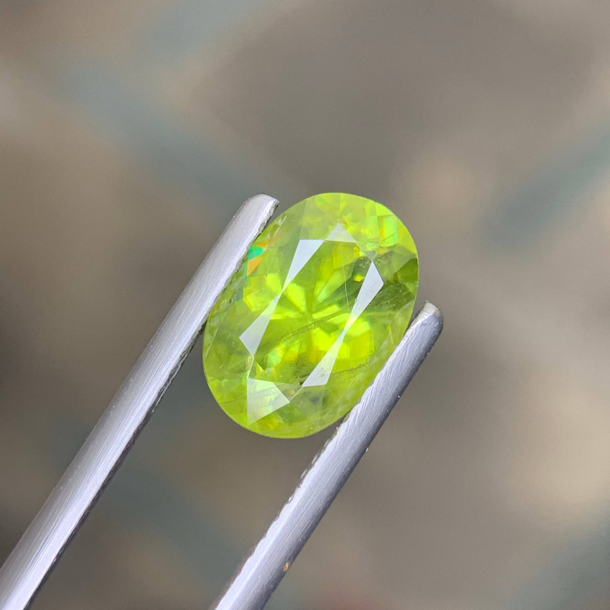 3.15 Carat Natural Loose Fine Quality Sphene Oval Cut Pakistan Gemstone