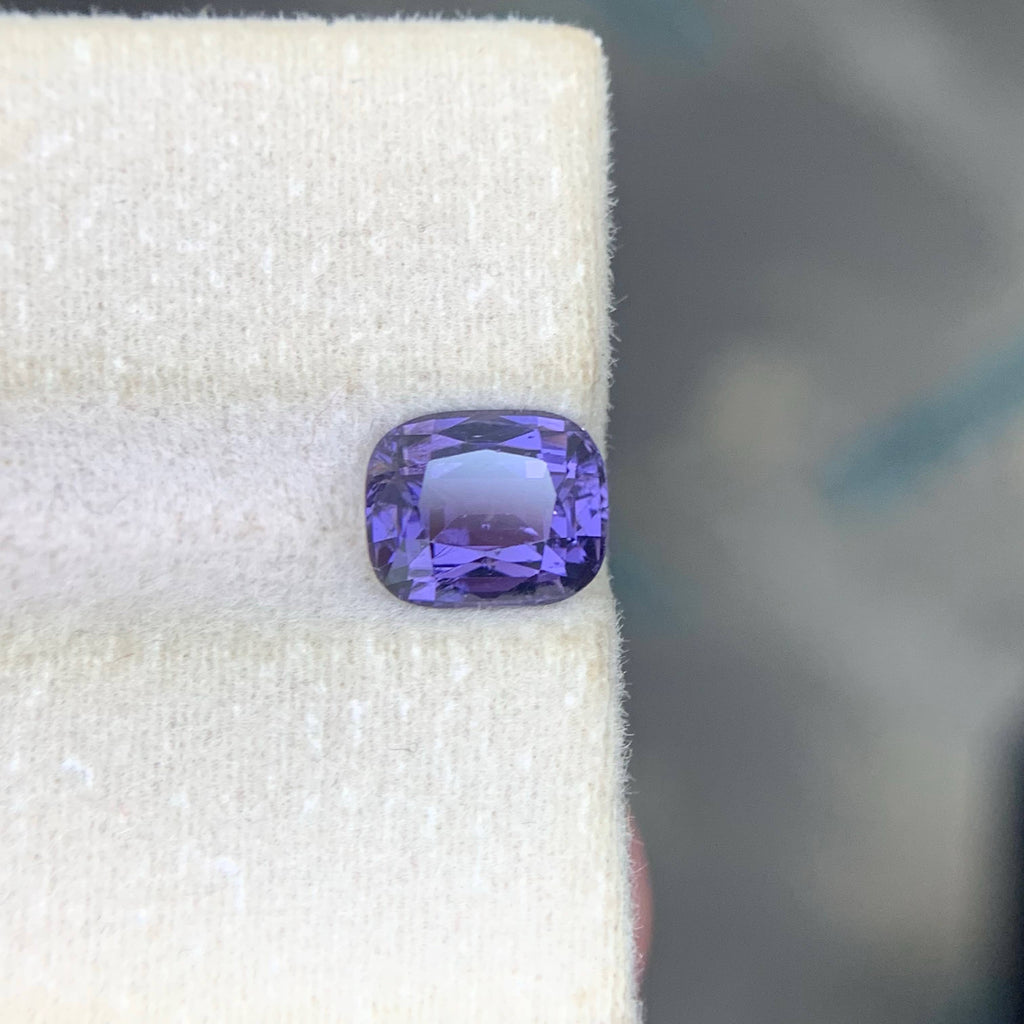 AIG Certified 2.16 Carat Purple Spinel Tanzania VVS Untreated