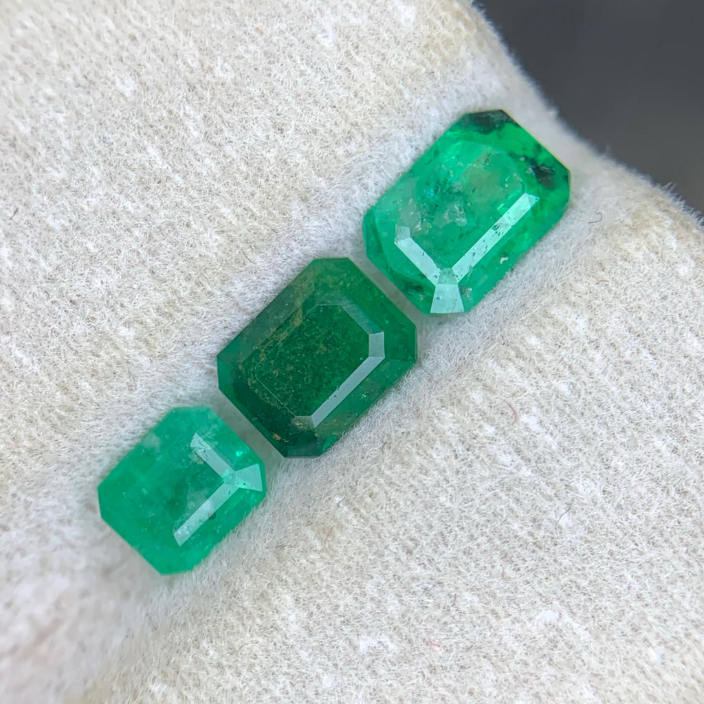 Natural Loose Green Colour Emerald Lot For Jewelry Gemstone